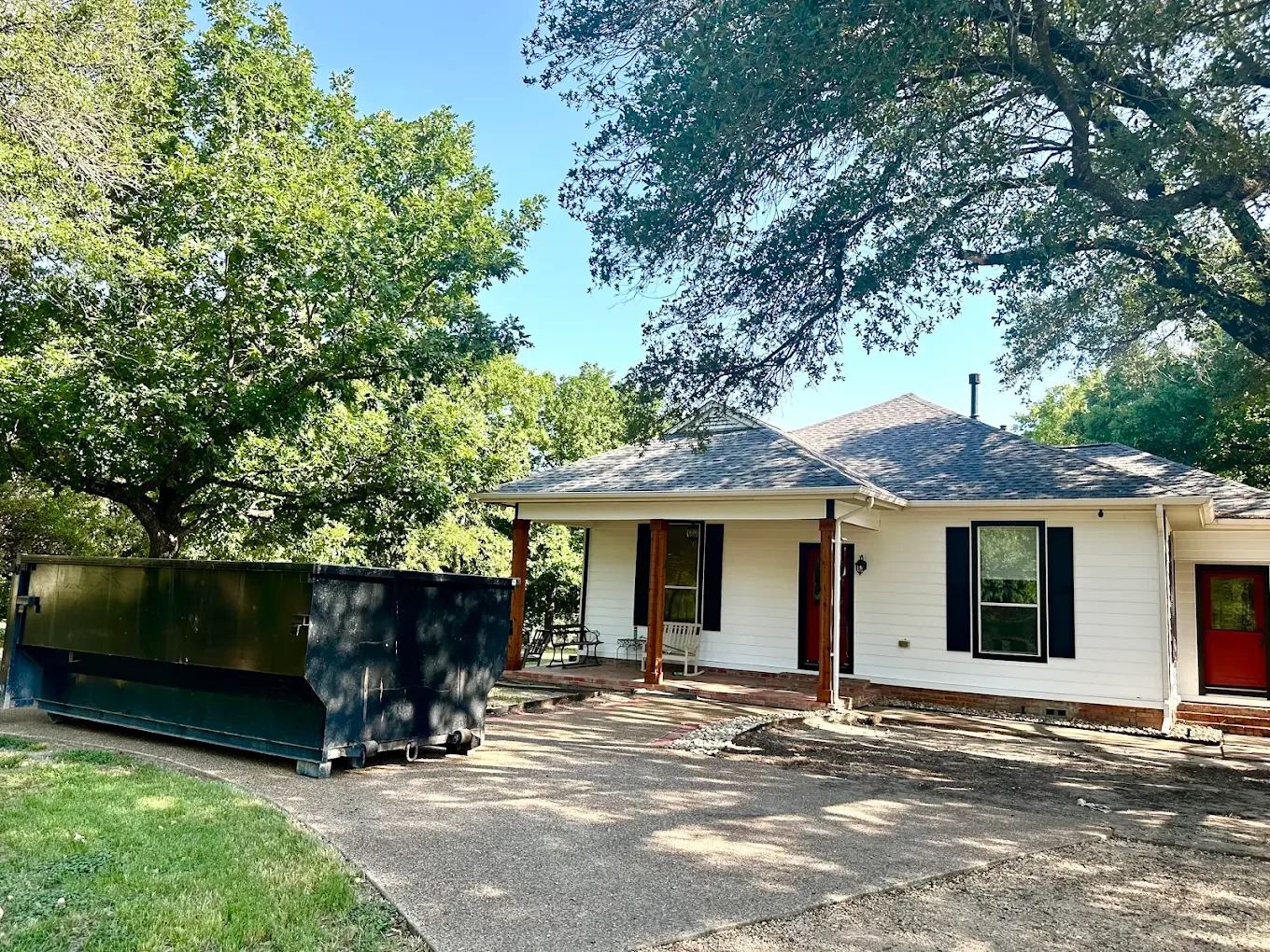 dumpster rental for home cleanout in ennis texas