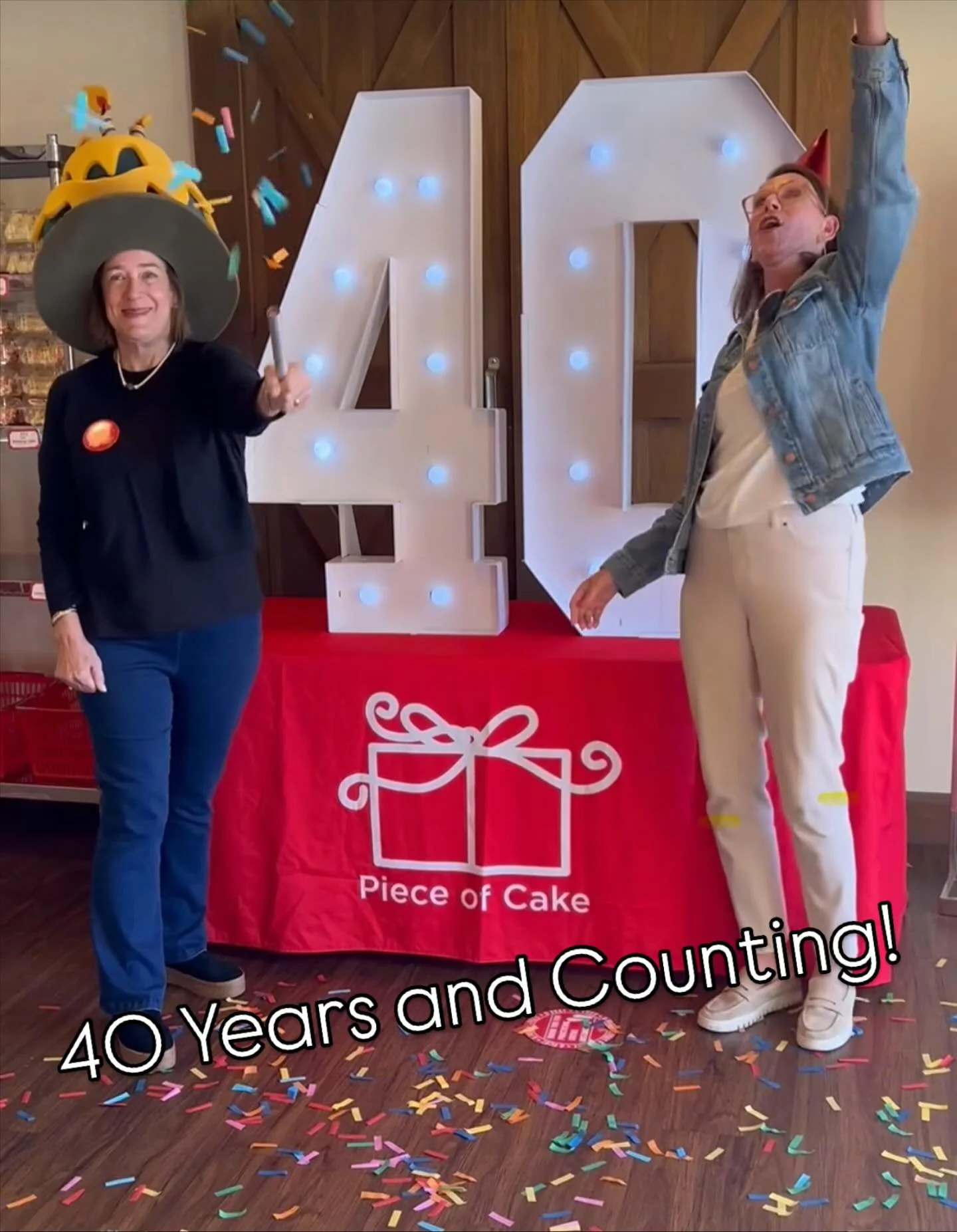 🎉 40 never looked so sweet! 🍰
Piece of Cake is celebrating 40 years of bringing joy (and cake!) to Atlanta.

Founded by Melissa Jernigan &mdash; proud member of Women for Women (W4W) &mdash; this iconic bakery proves that when women dream big, amaz