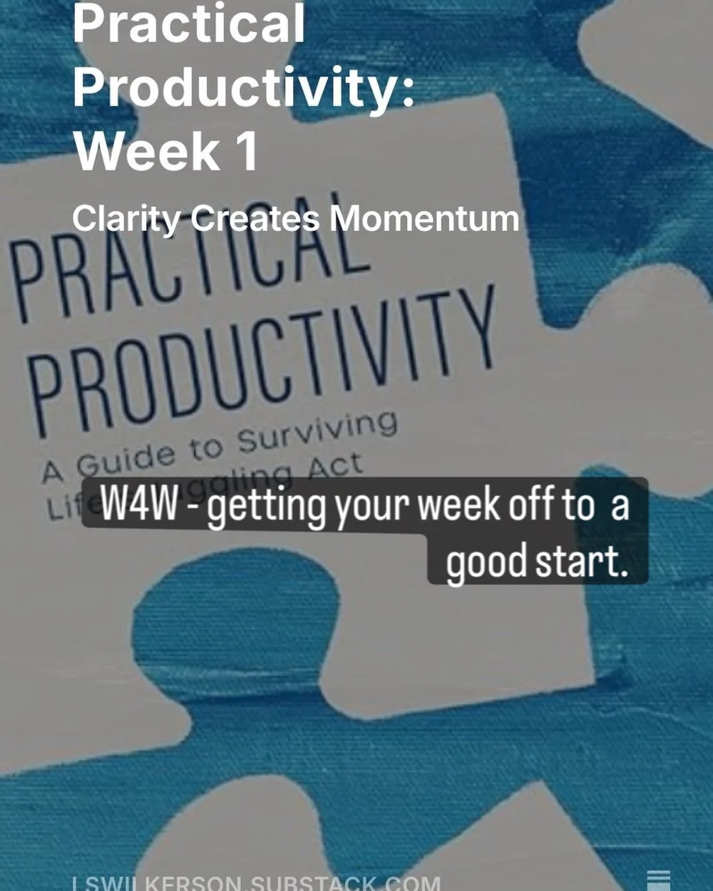 W4W &mdash; getting your week off to a good start 🤍

We&rsquo;ve launched a new weekly rhythm on the Women for Women Substack, designed for creative women and solo business owners who want clarity without burnout.

Each week for the next 12 weeks, y