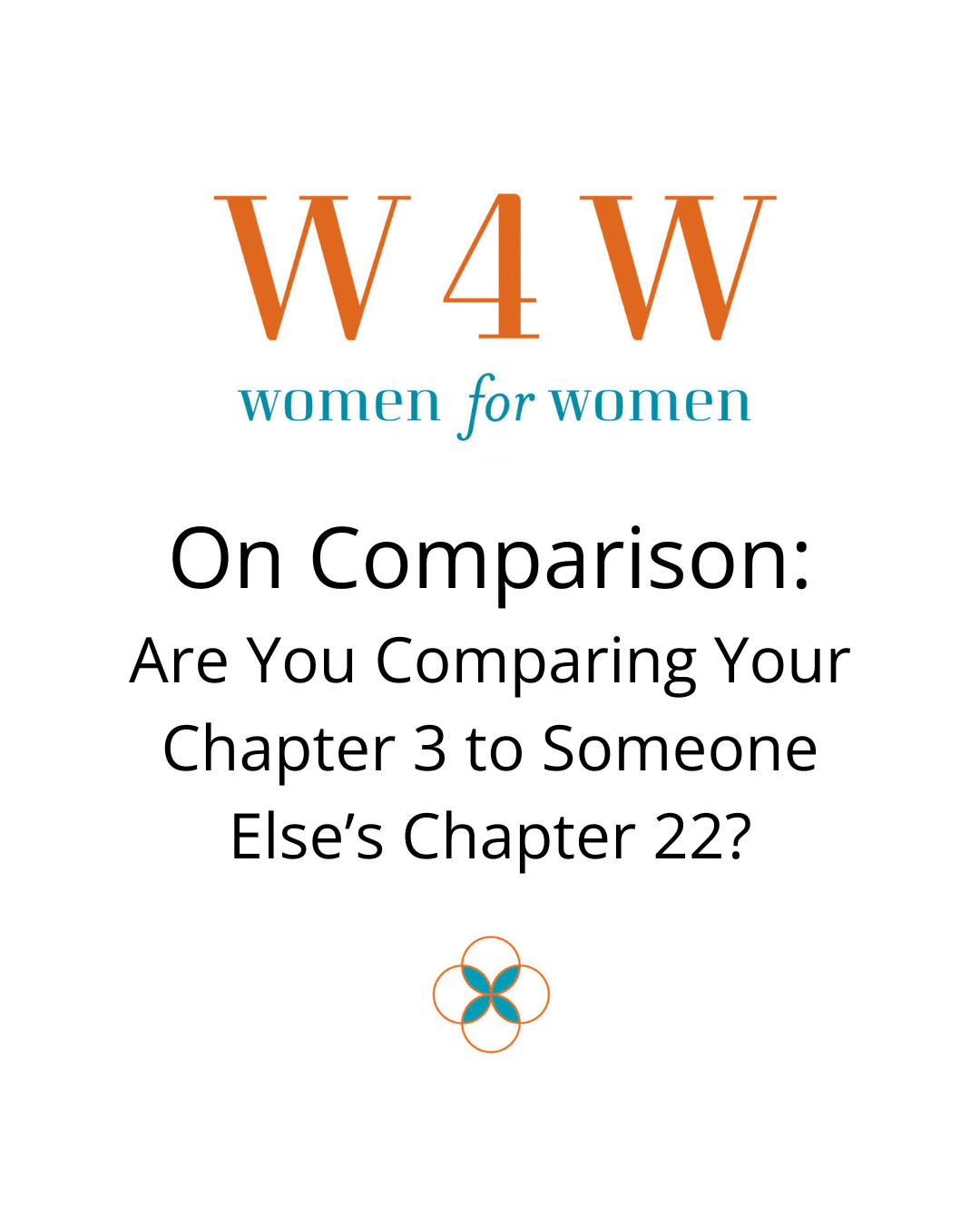 Don't Compare Your Chapter 3 to Someone Else's Chapter 22