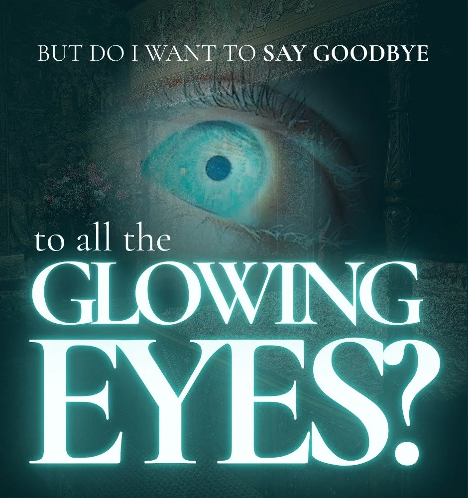 Just having some fun. Turned some song lyrics into... maybe like a scary book cover?
Also got to practice my photography skills a bit. That is my own eye in the picture.😂

+10 points if you know the song