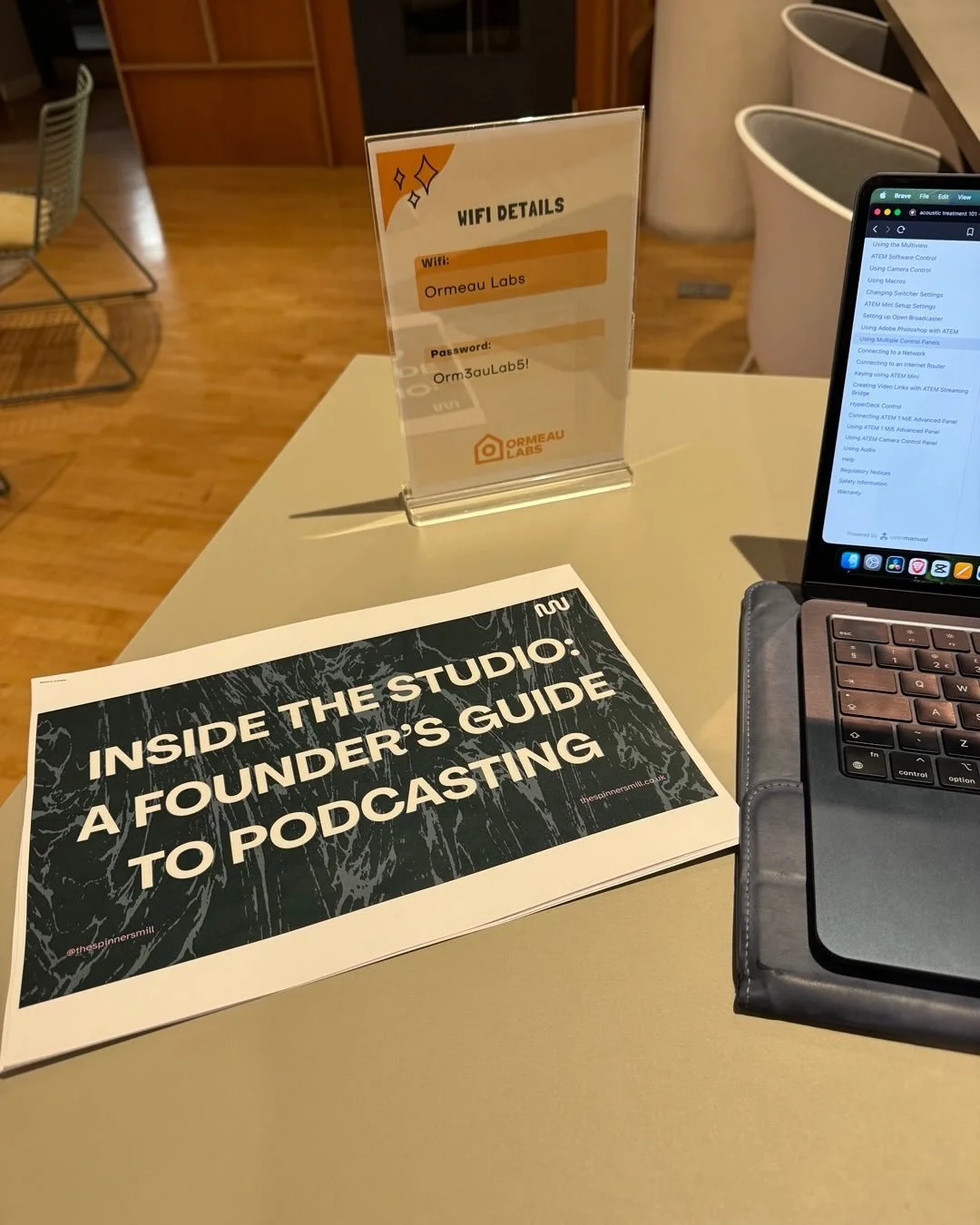Massive thank you to the team at @ormeaulabs for inviting me to present Inside The Studio: A Founders&rsquo; Guide to Podcasting!

A great session and lots of brilliant questions surrounding business owners and their podcasting journeys, we also got 