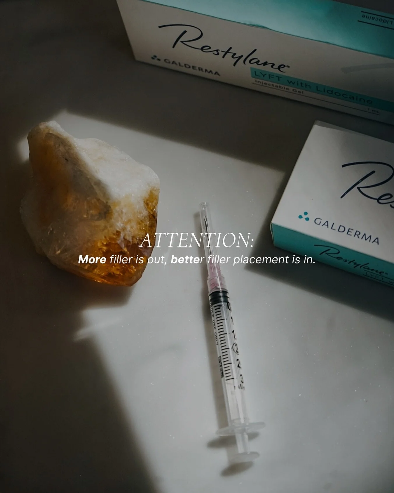 Just a little bit of balance.

When filler is placed with intention (and restraint lol), everything settles better, looks more natural, and feels just right. So let this be your sign and reminder that for the new year, the keyword is b a l a n c e! 
