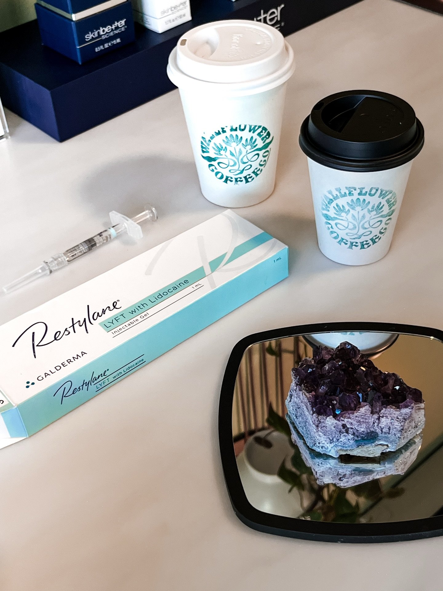 Wallflower is my absolute go to coffeeshop before I see patients at Chrysalis. As a former barista, I love supporting local - especially Latinx owned business like mine!

Not so fun fact: Caffeine increases the risk of bruising, but as a coffee addic