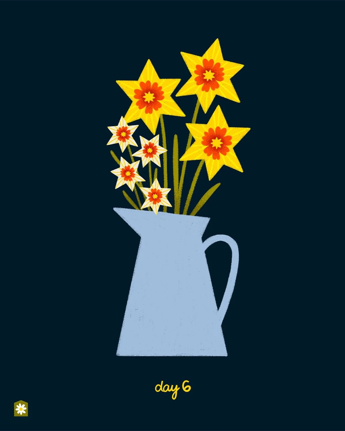 Day 6: Daffodils 

Wait&hellip; snow?? Right when the daffodils are finally popping up. Come on, sun. Crossing my fingers they make it through and we&rsquo;re back to warmer days soon.

Until then, I&rsquo;ve been gathering a little daffodil inspirat