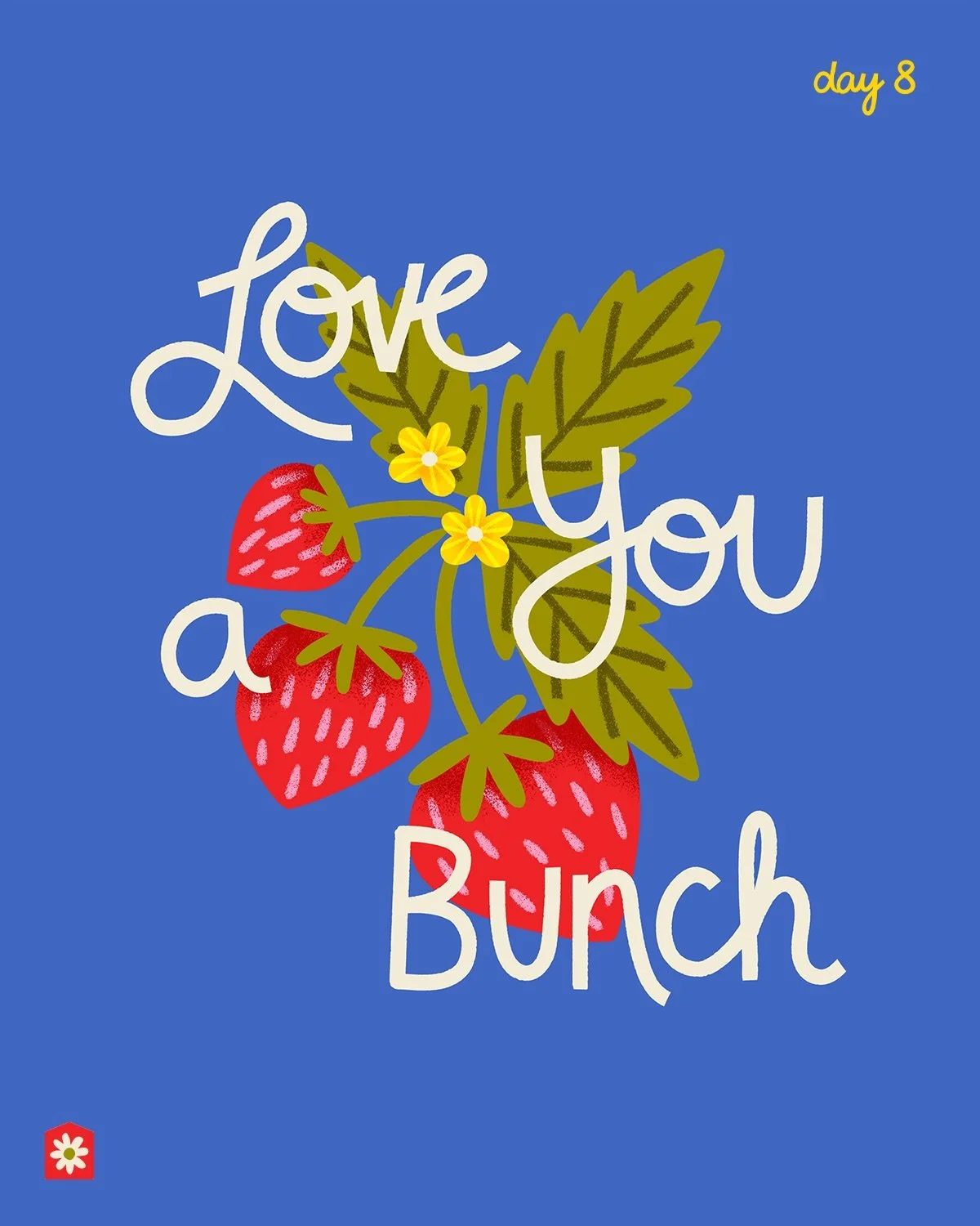 Day 8: Strawberries
Well it&rsquo;s another dreary ick day in Havertown, so how about some strawberries to brighten it up! 

Made a cute little greeting card out of this - might add it to my spring/summer collection, what do you think? 🍓🌿

#100dayp