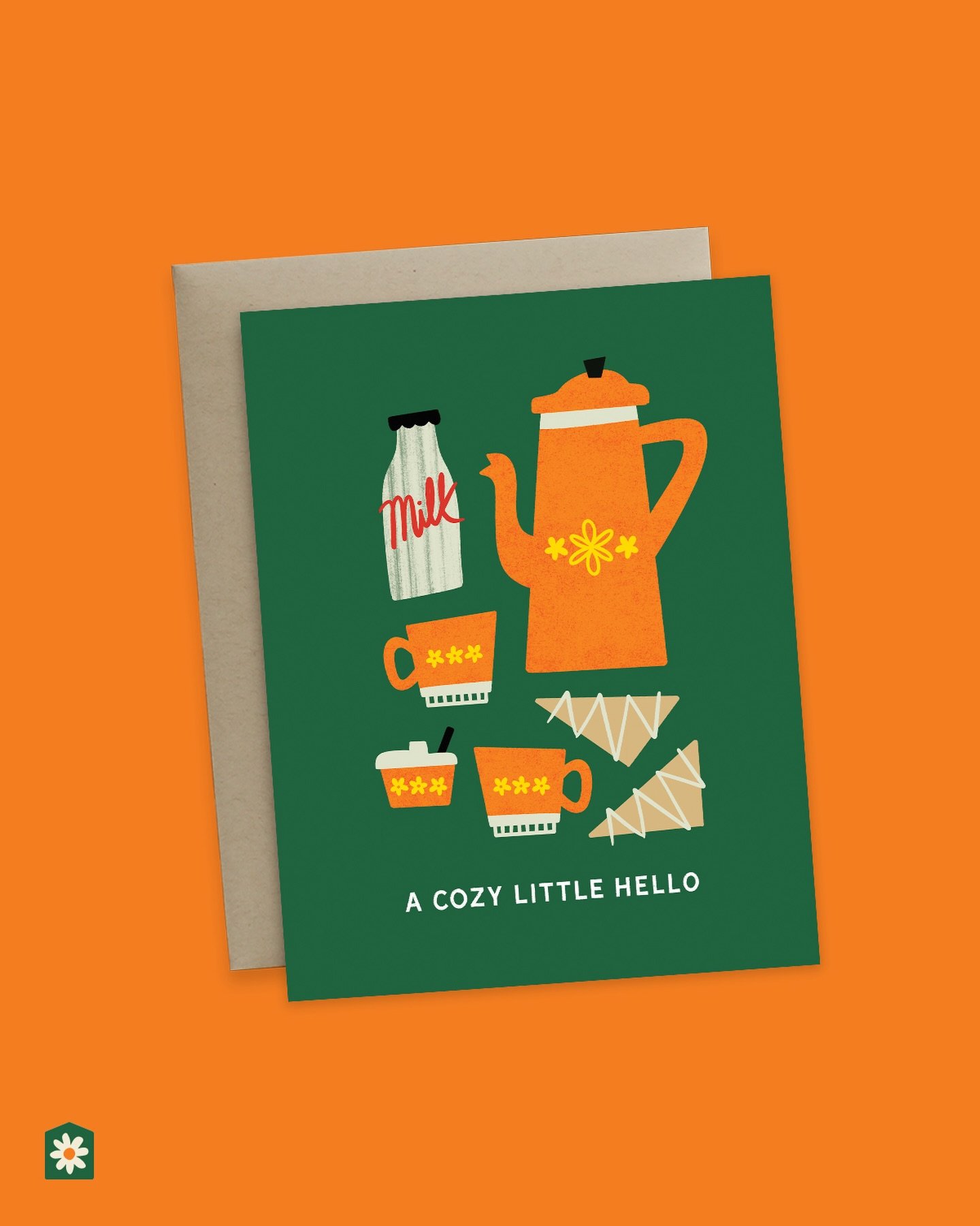 Just creating up a storm over here. Another cutie card coming with me to @artstarphilly Spring Art Star Craft Bazaar! 

I think I&rsquo;ve been reading too many cozy romance books. Stay Cozy ❤️