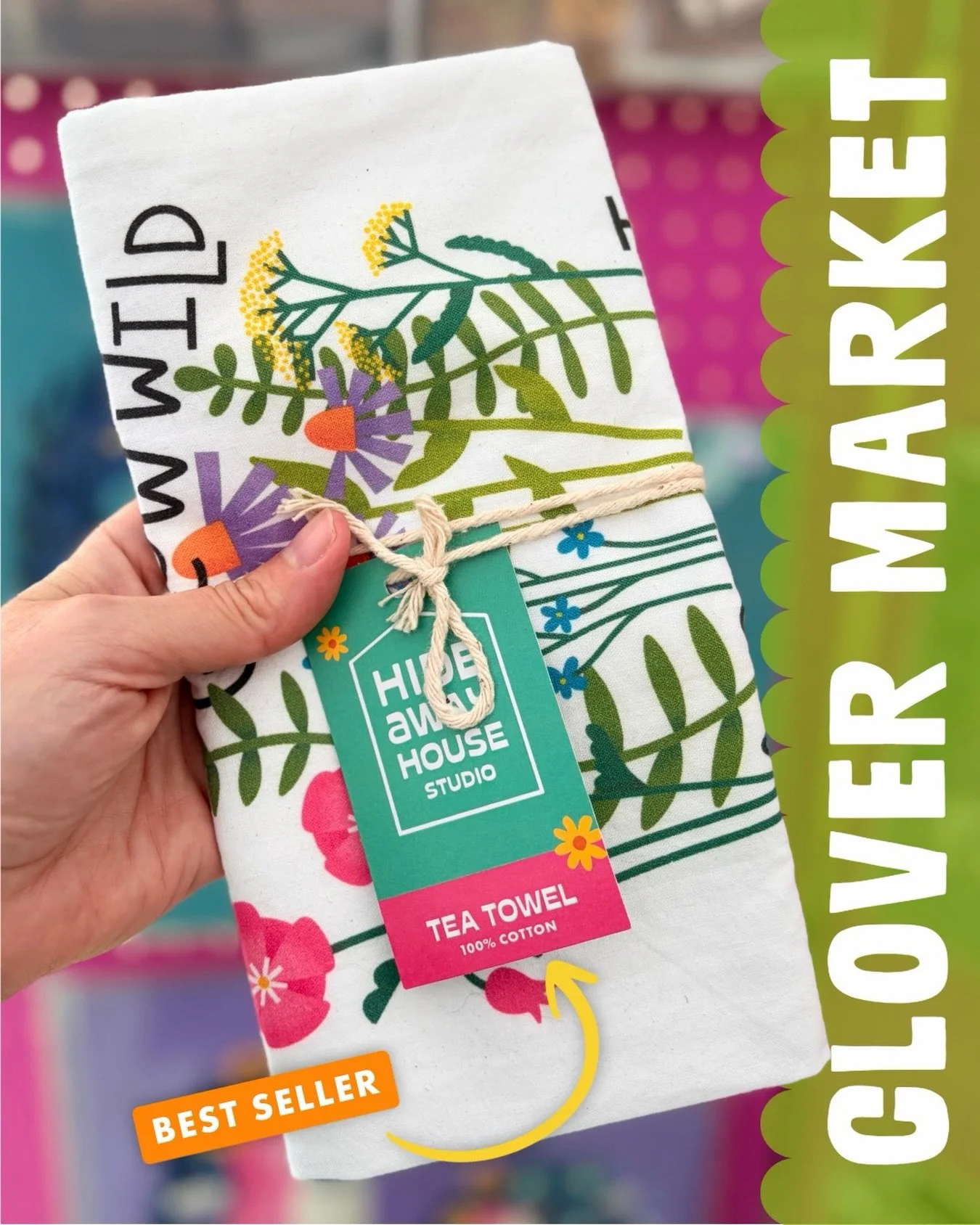 Sunday was a bit gloomy and rainy, but all the happy people coming through @clovermarket really brightened it up! Thanks to everyone that stopped by, shared a chat, and left with something happy &amp; bright. 

The best seller of the day was my Grow 