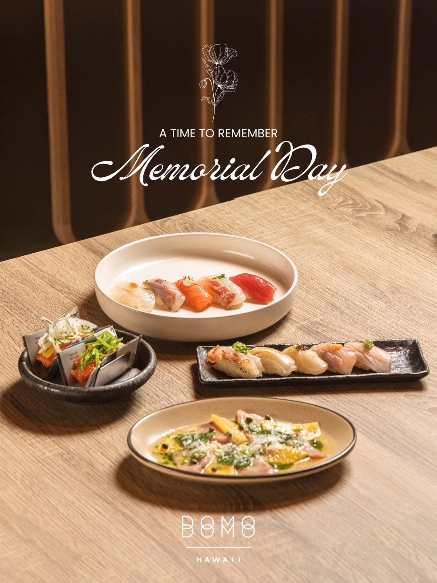 Memorial Day weekend plans 🌺
Take it easy and eat well at Domodomo Hawaii&mdash;fresh sushi, handrolls, and good drinks all weekend 

#DomodomoHawaii #MDW #MemorialDayWeekend #HawaiiEats #HonoluluDining