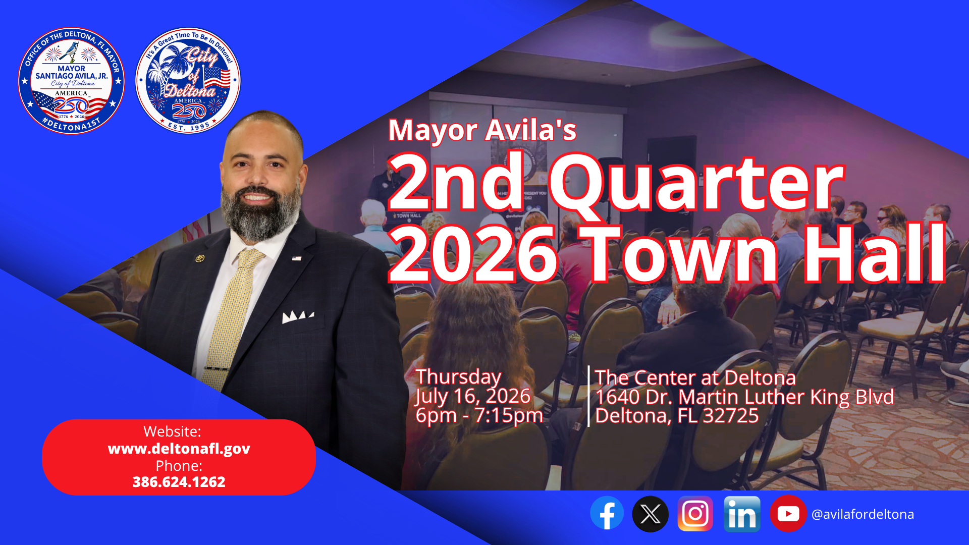 Mayor Avila’s 2nd Quarter Town Hall for 2026