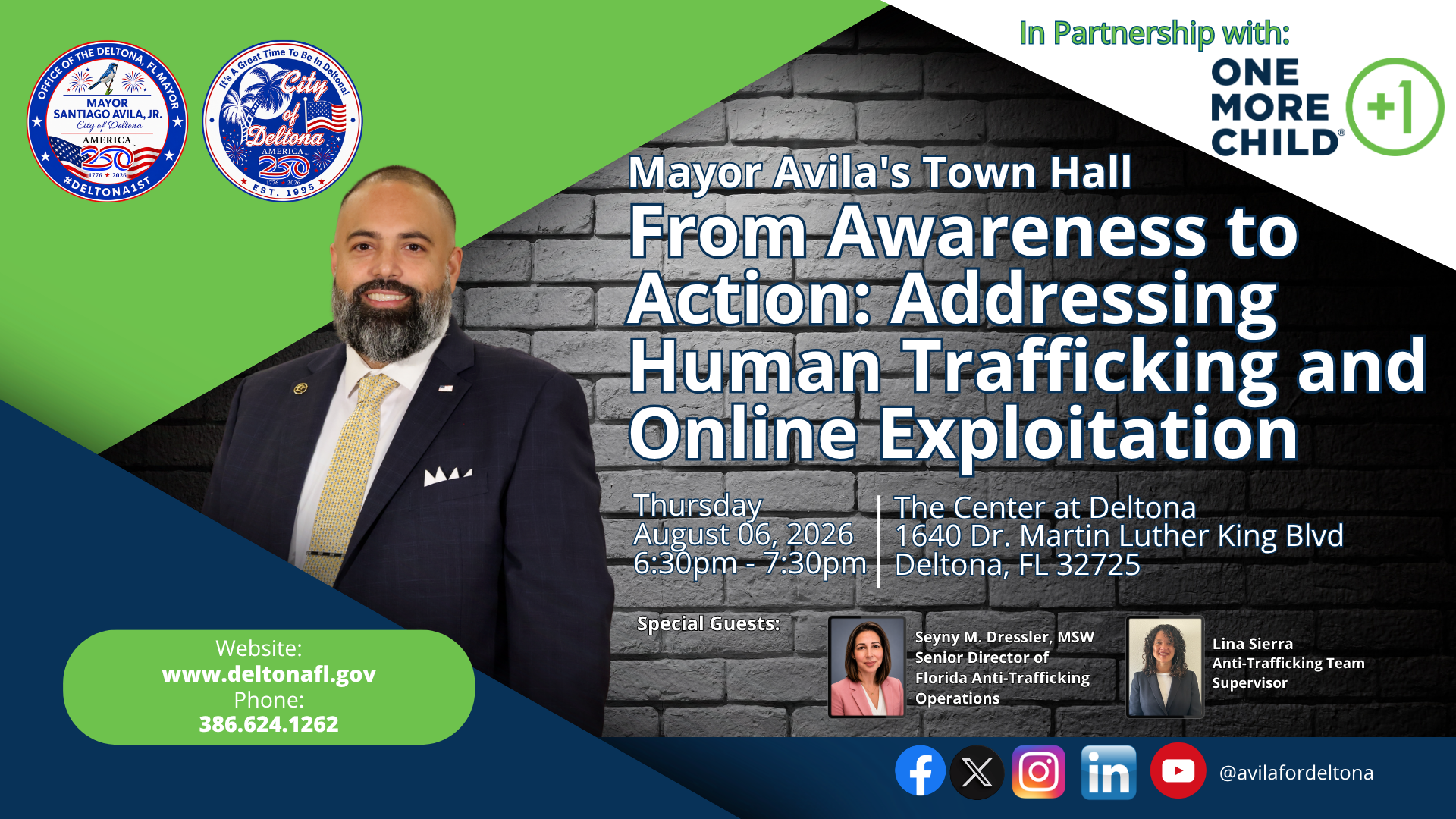 Mayor Avila's Town Hall: From Awareness to Action: Addressing Human Trafficking and Online Exploitation