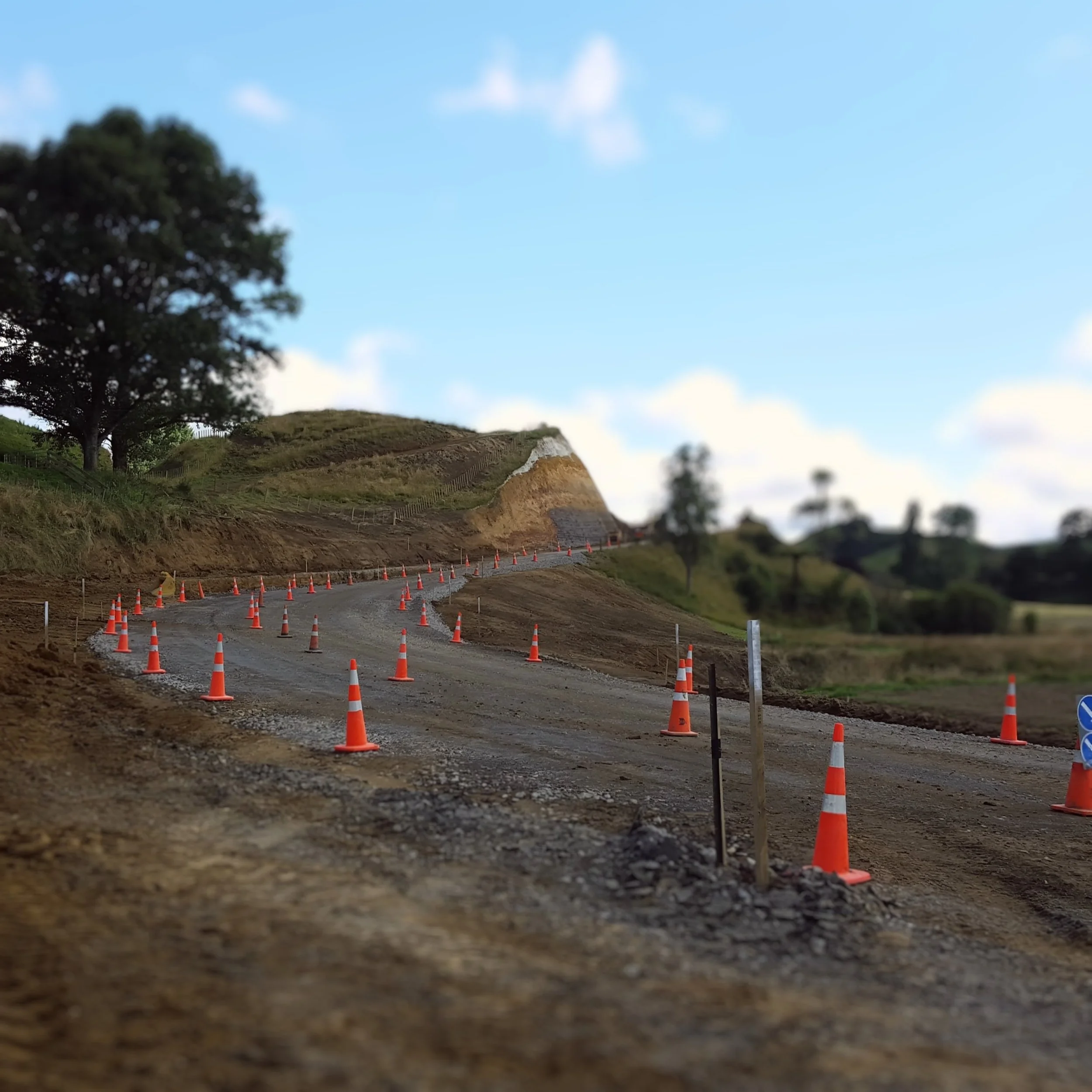 Rural road improvements. Bulk Earthworks and geometric improvements