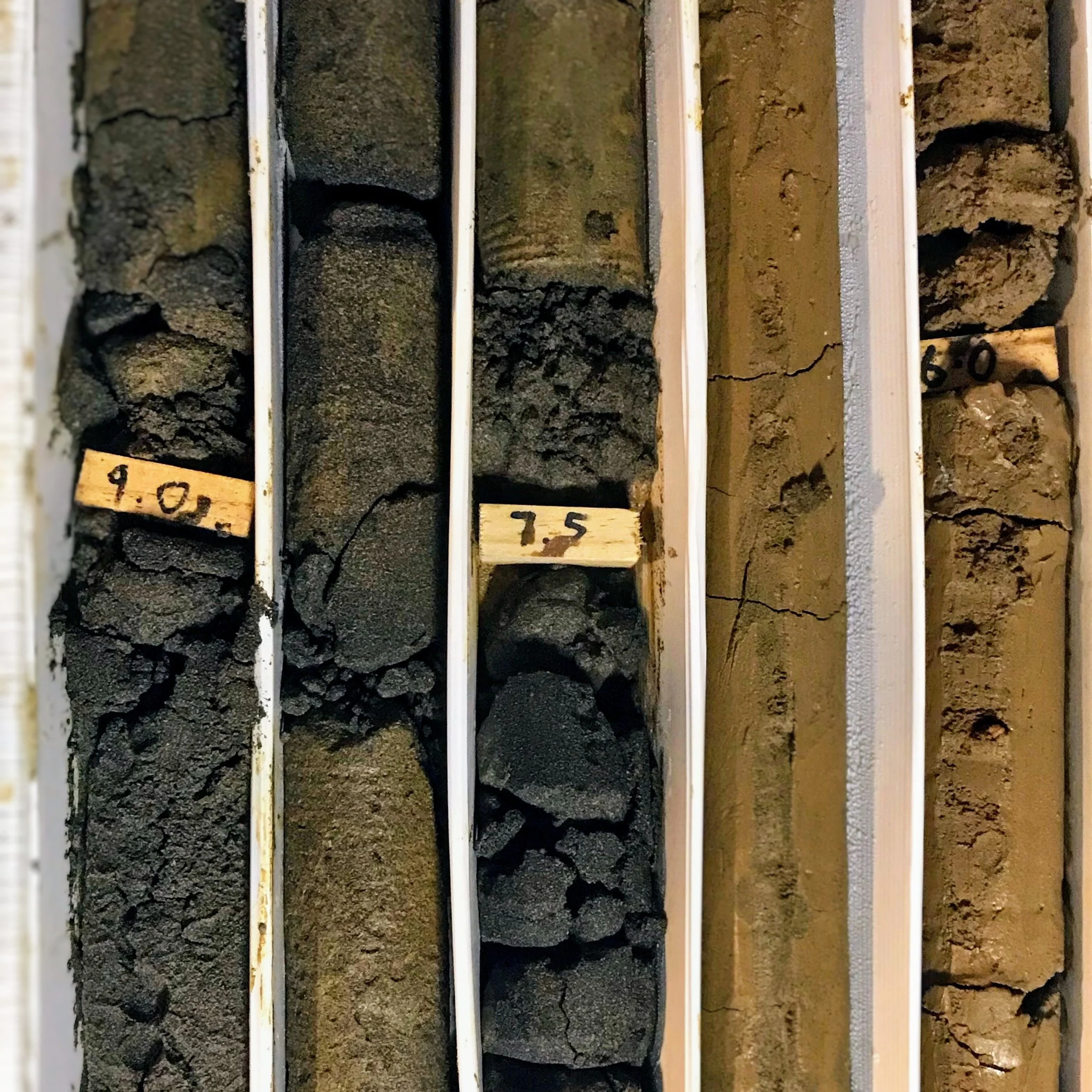 Geotechnical Investigations soil core samples.