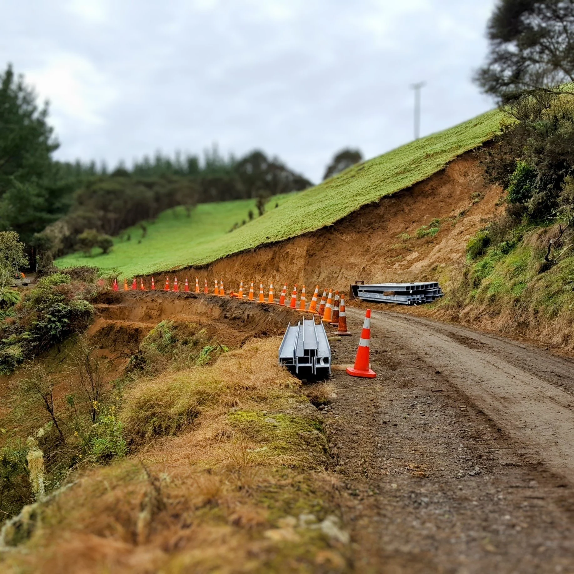Rural Road Retaining Wall, Underslip Repair