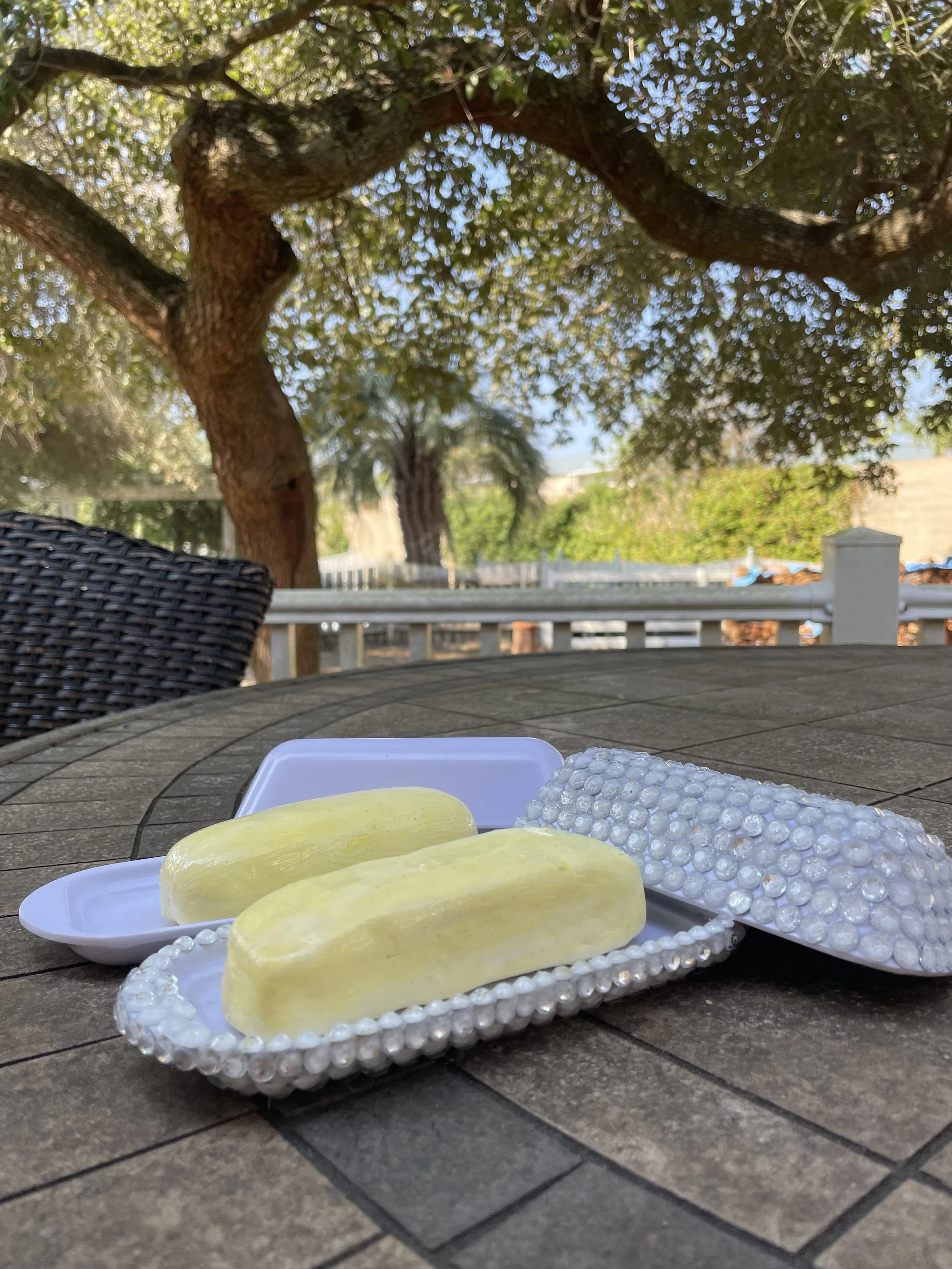 Side View of Both Butter Sticks