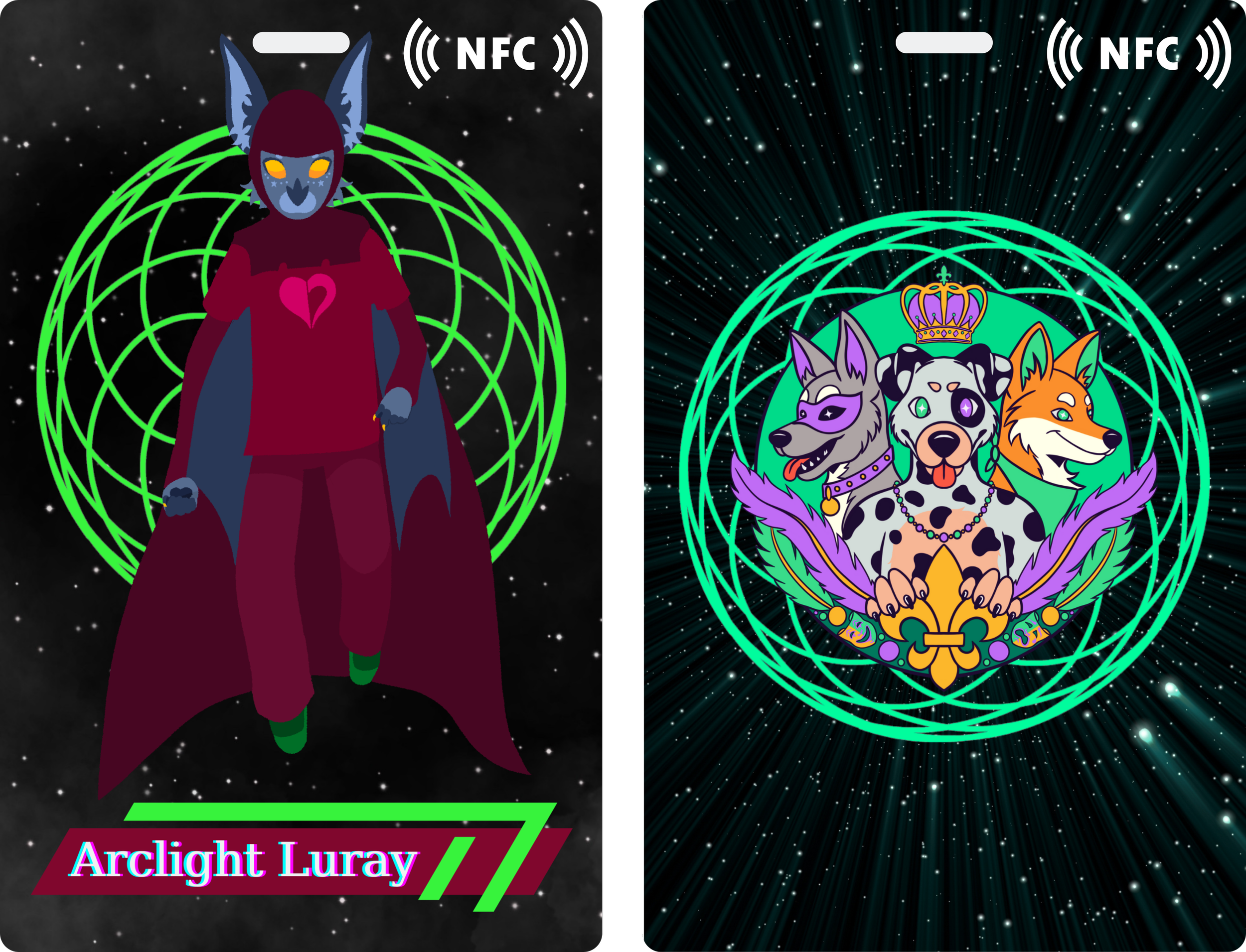 Custom NFC ID Card — Paws and Claws Krewe
