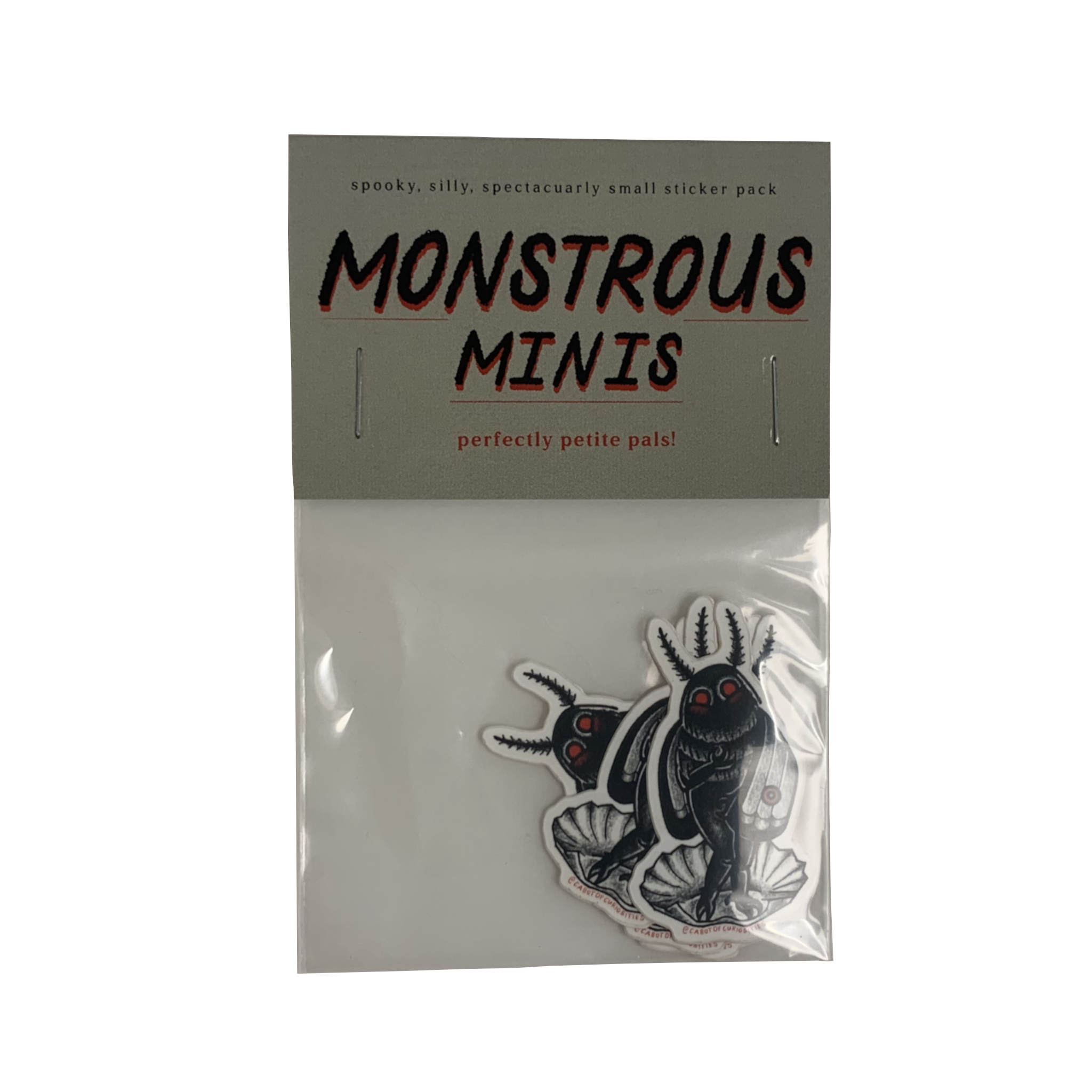 Monstrous Minis Sticker Pack - Mothman