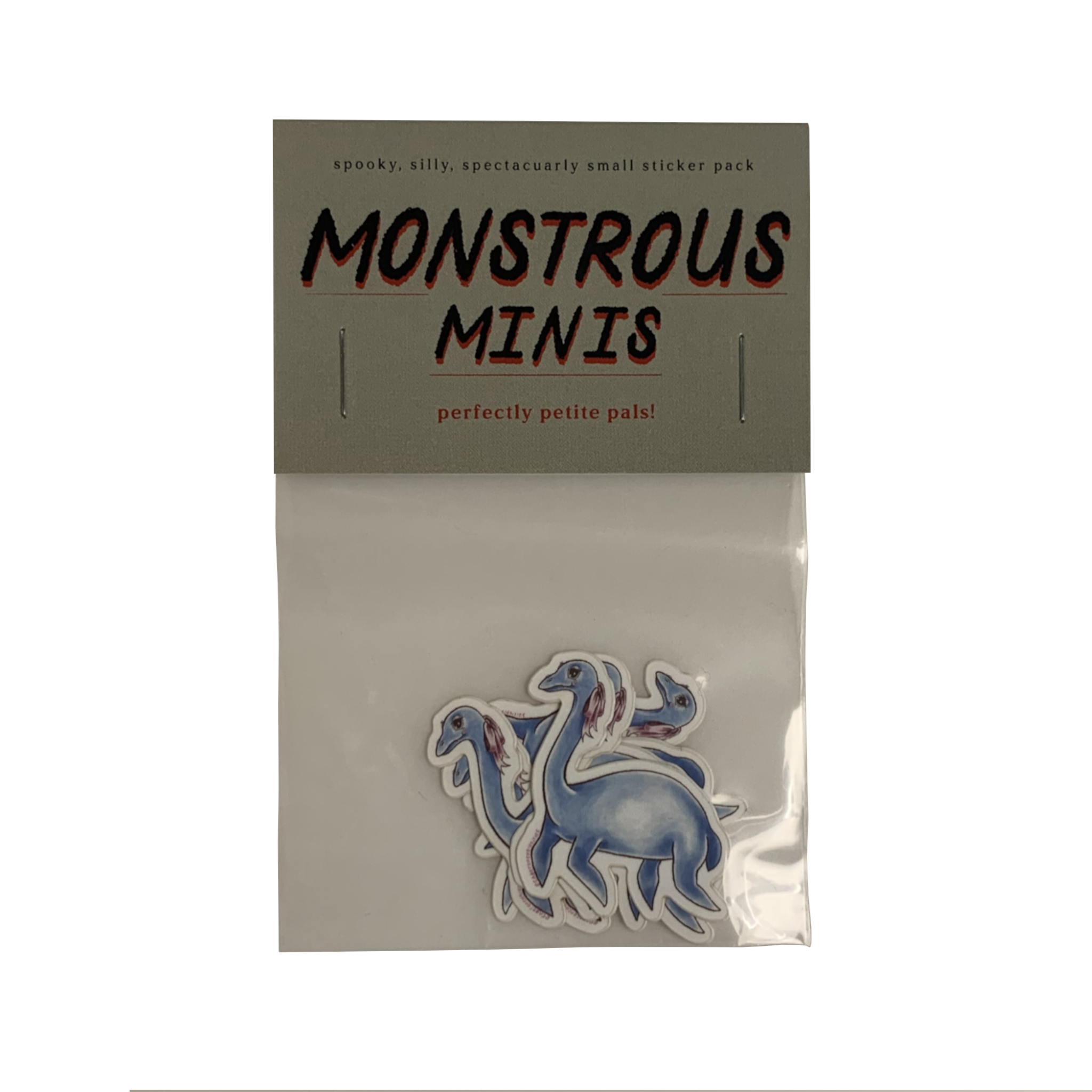 Monstrous Minis Sticker Pack - Loch Ness Monster