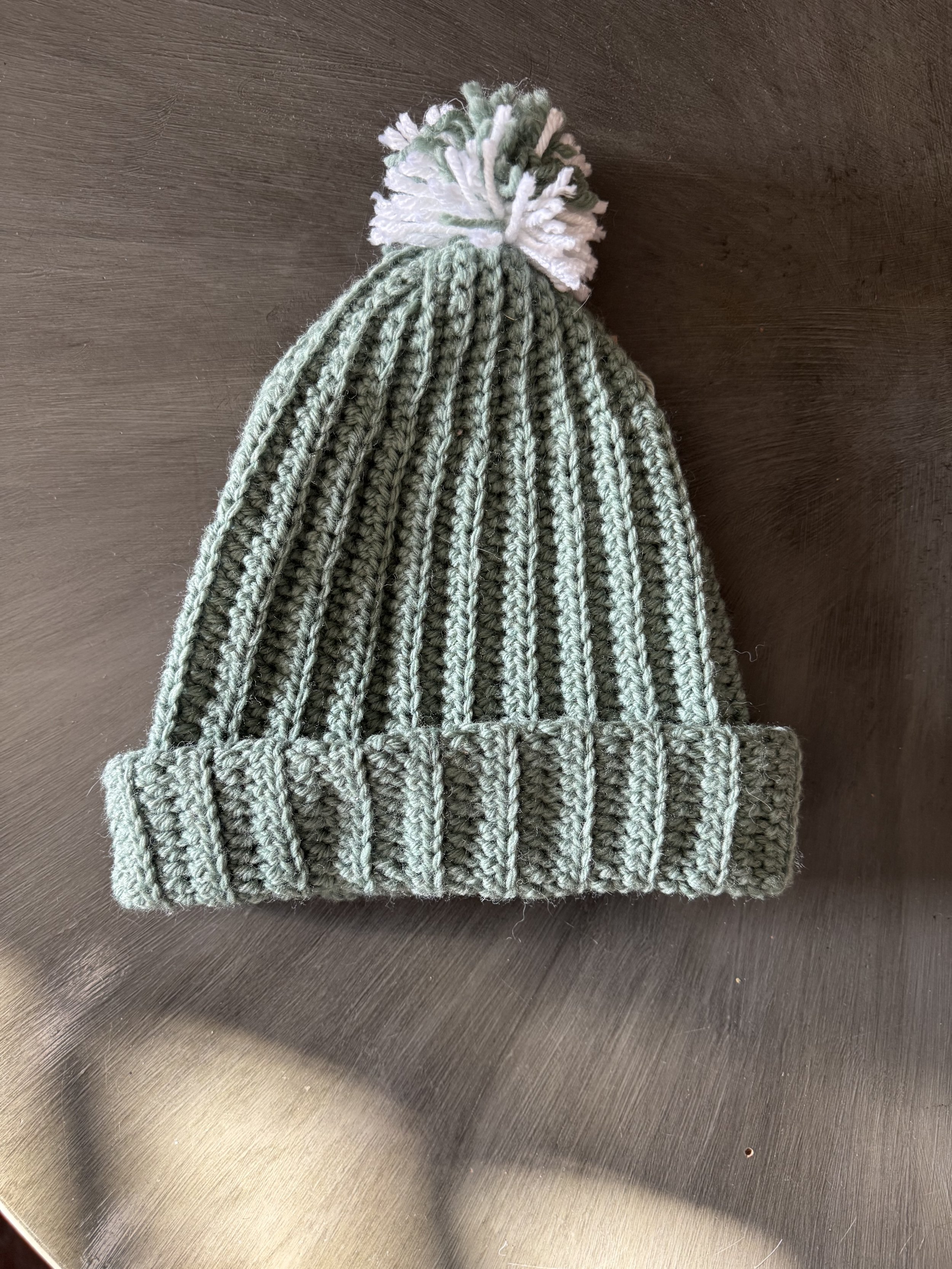 Adult Crochet Beanie - Green (Medium) - Fairy Chains