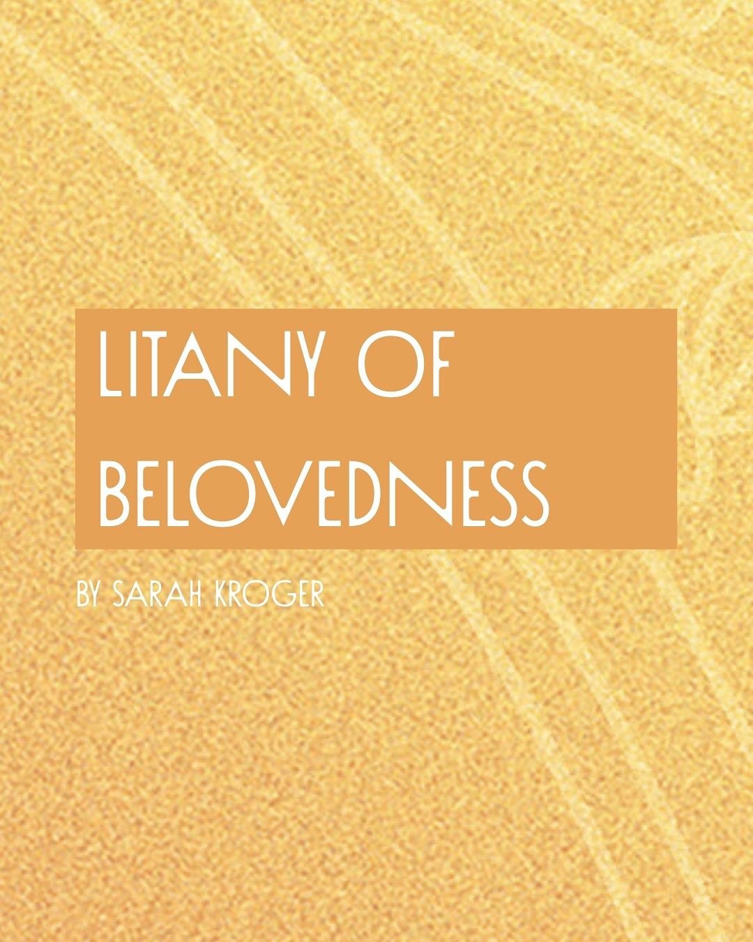 The Litany of Belovedness //
Save and pray this whenever you need the reminder of just how loved you are :)

By the way, if you order a book from my website, it will come with a free bookmark that has this litany on it 💕