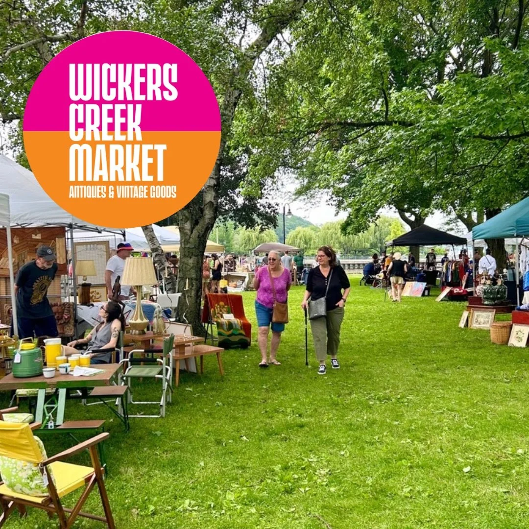 Wickers Creek Market is back with a thoughtfully curated mix of antiques, vintage furniture, fashion, art, and one-of-a-kind finds&mdash;all set along the Hudson River waterfront in Westchester County.

Sunday, April 19 
10 AM &ndash; 4 PM Dobbs Ferr
