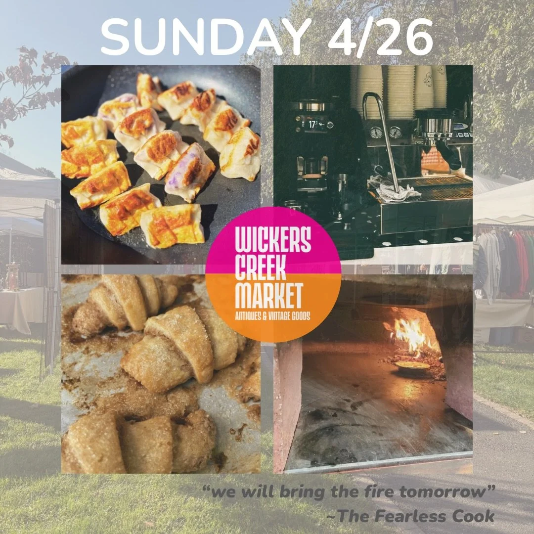 The food lineup tomorrow is coming in hot 

Sunday, 4/26 &bull; 10-4
Dobbs Ferry Waterfront Park 

Think crispy dumplings, fresh cafe au lait, something sweet (you deserve it), and wood-fired everything that smells like you made the right decision ge