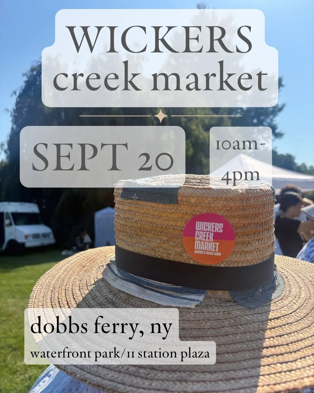 Shop vintage, antiques, mid-century furniture, collectible d&eacute;cor, and unique treasures at Wickers Creek Market 🧡🩷 the vintage market everyone&rsquo;s talking about. With the best logo, obviously. 😏

Wickers Creek Market
Sunday, September 20