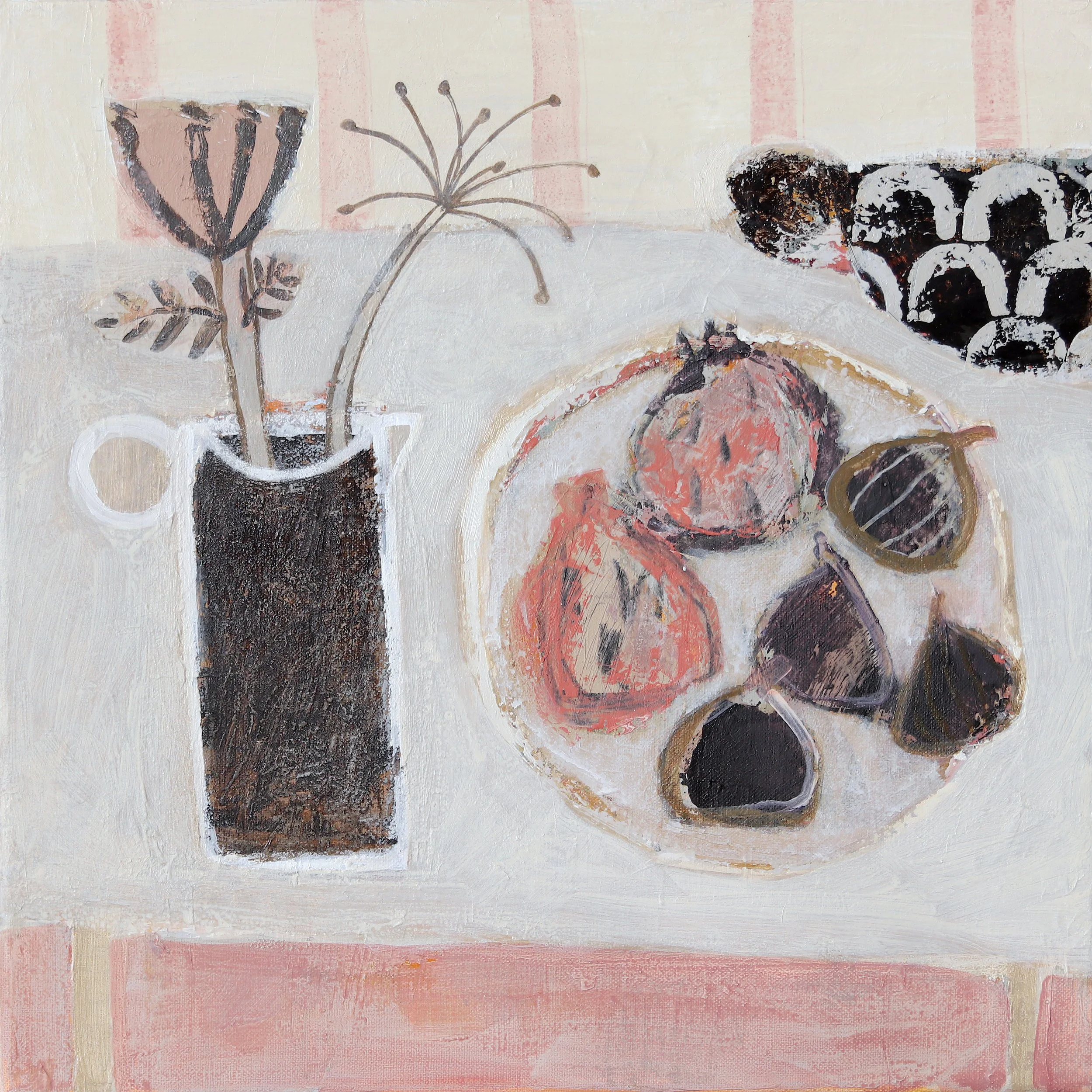 Winter`s fragrance - 40 x 40cm - Acrylic on linen -  🔴 Thompson`s Gallery Alderburgh