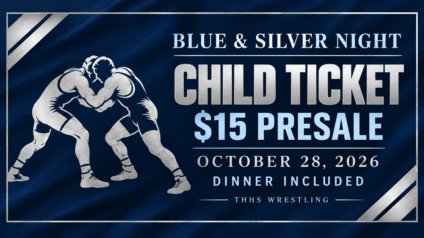2026 Blue & Silver Night - CHILD Presale Ticket (Non-Wrestler)