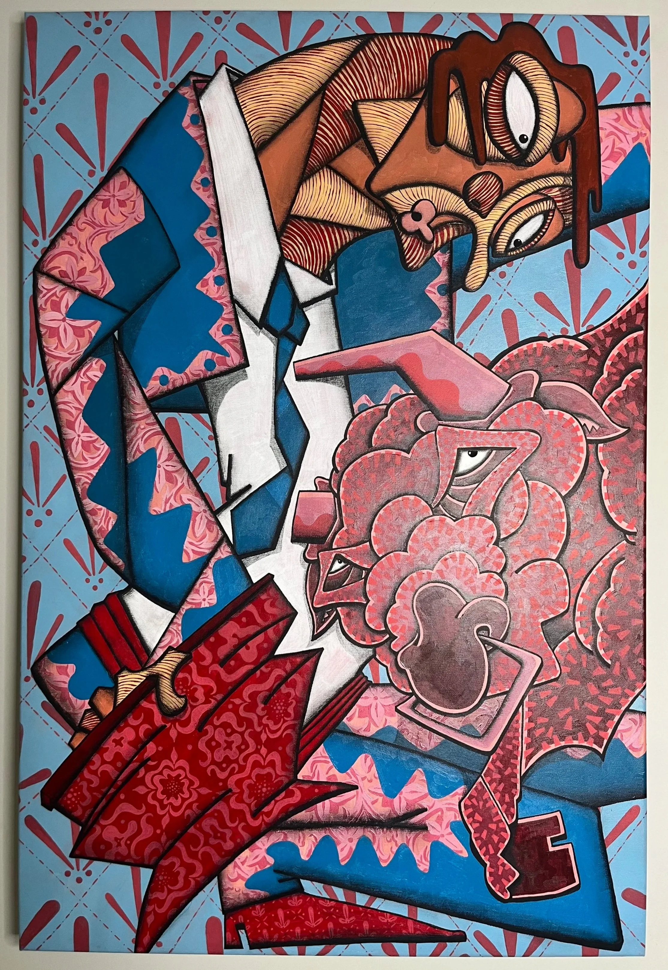 Acrylic and Colored Pencil on Canvas
24 x 36 inches