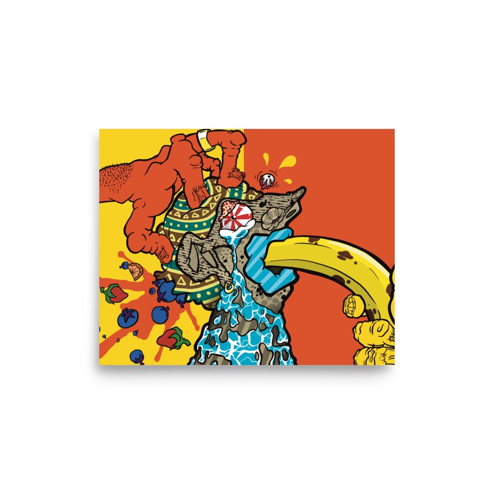 Original art for your wall. Goes well with any plants or furniture.