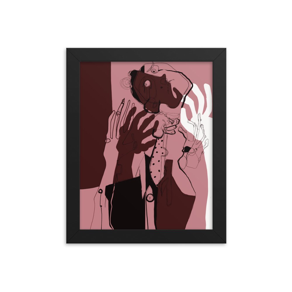 Original art for your wall. Goes well with any plants or furniture.