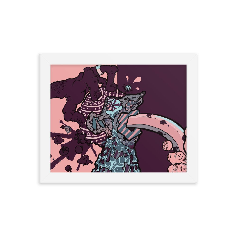 Original art for your wall. Goes well with any plants or furniture.