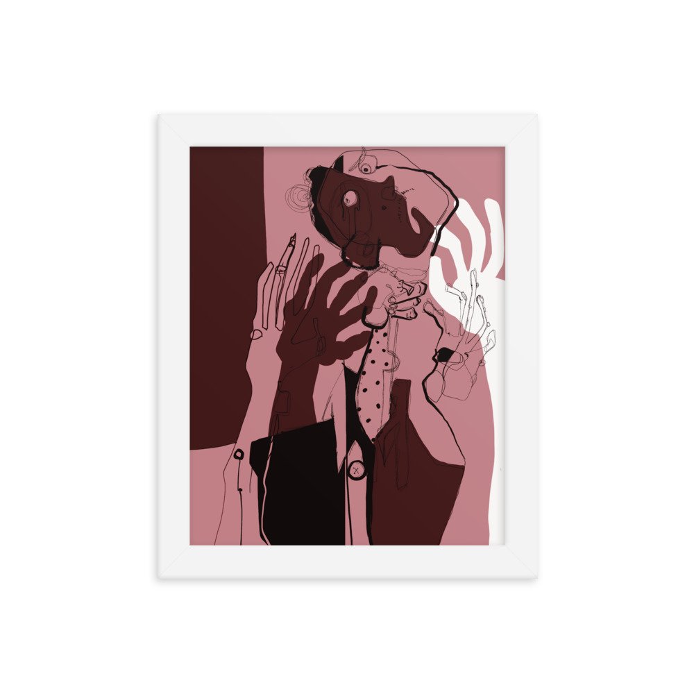 Original art for your wall. Goes well with any plants or furniture.