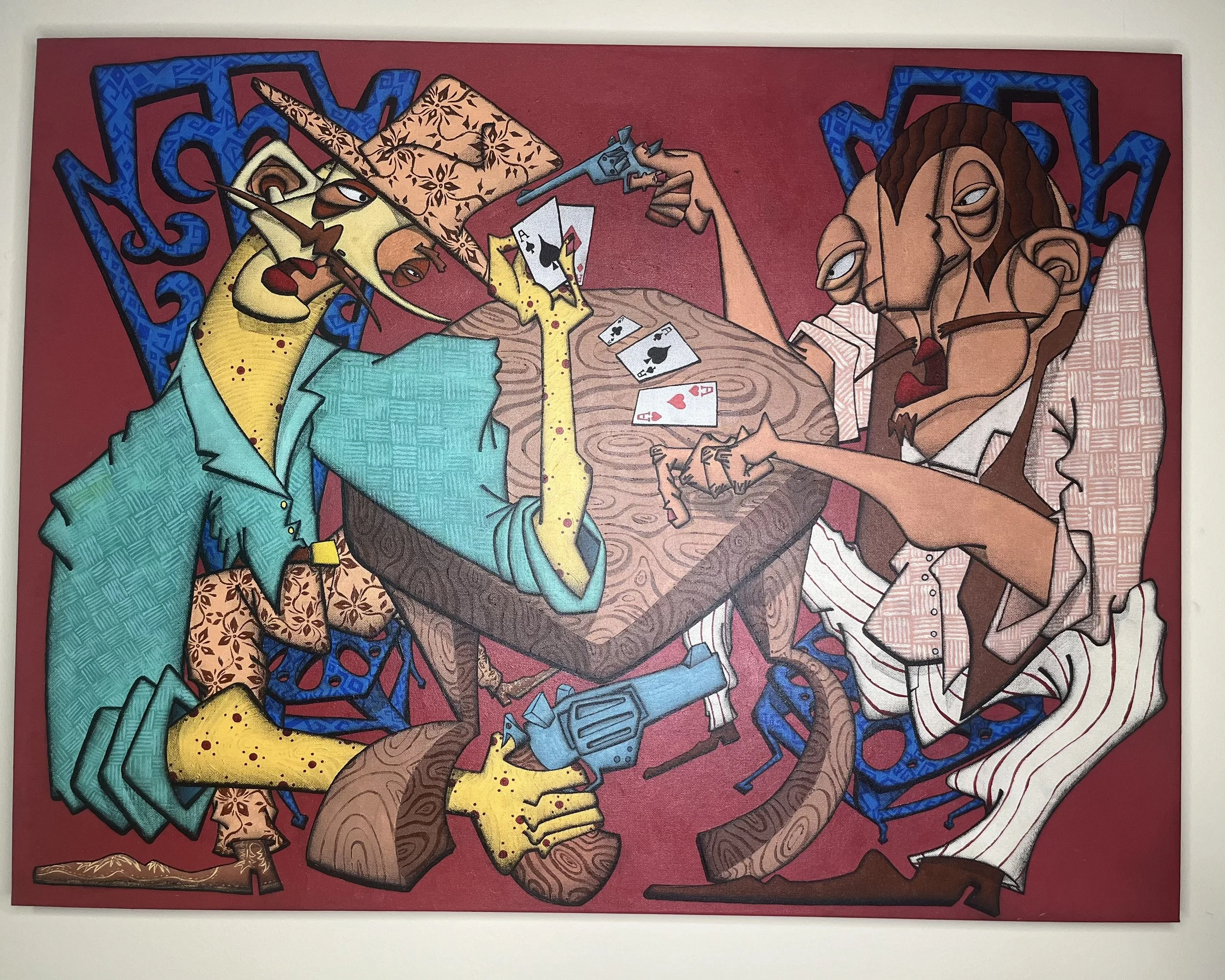 Acrylic and Colored Pencil on Canvas
30 x 40 inches