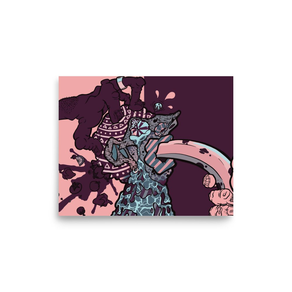 Original art for your wall. Goes well with any plants or furniture.