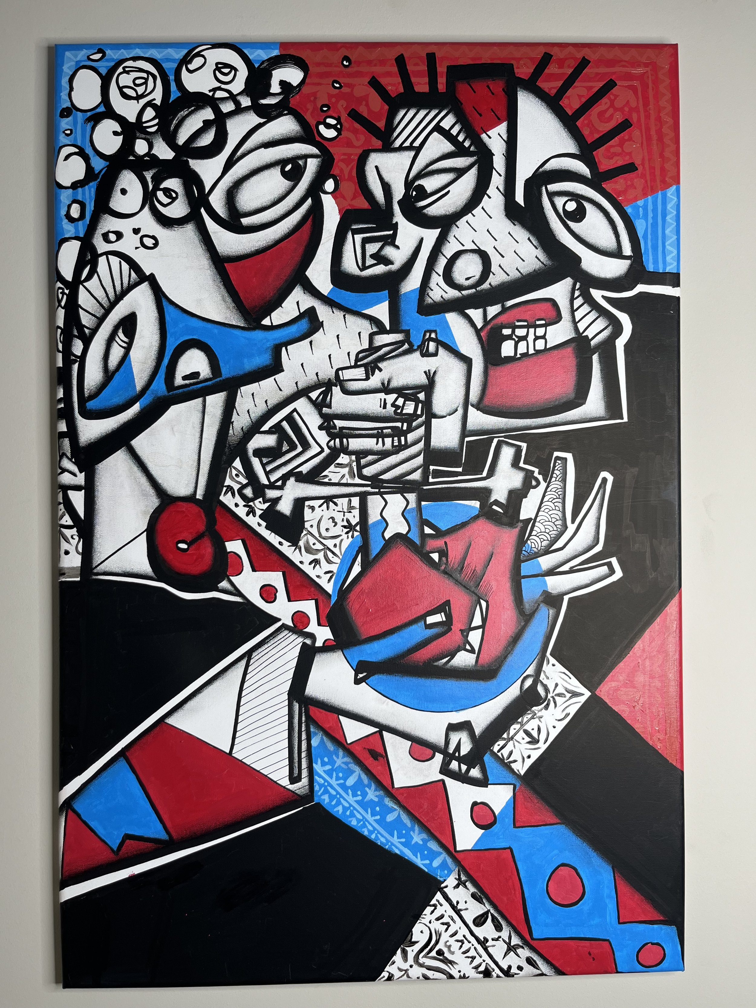 Acrylic and Colored Pencil on Canvas
24 x 36 inches