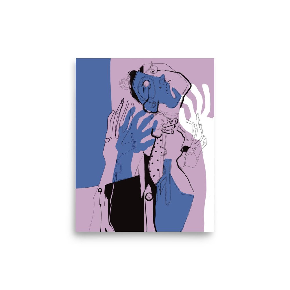 Original art for your wall. Goes well with any plants or furniture.