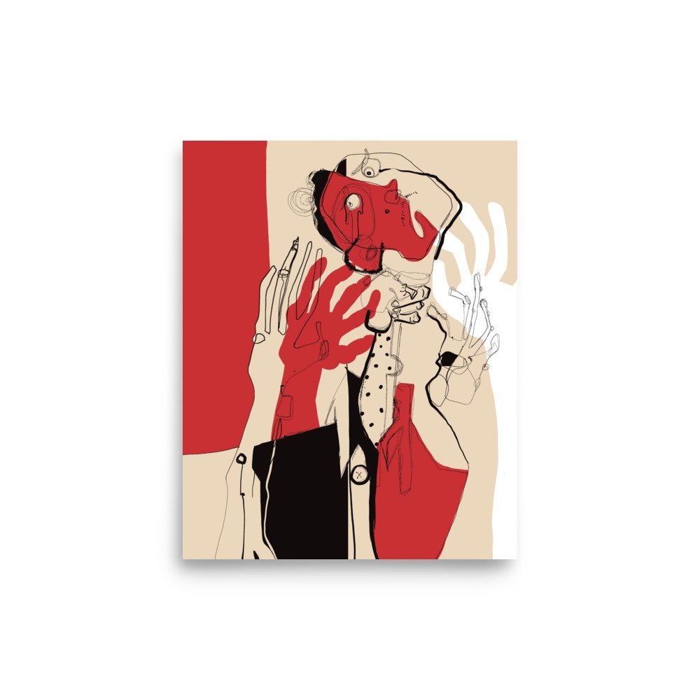 Original art for your wall. Goes well with any plants or furniture.