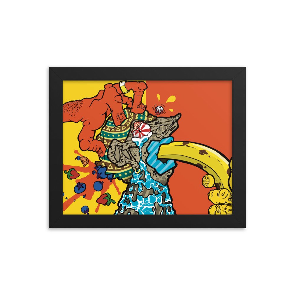 Original art for your wall. Goes well with any plants or furniture.
