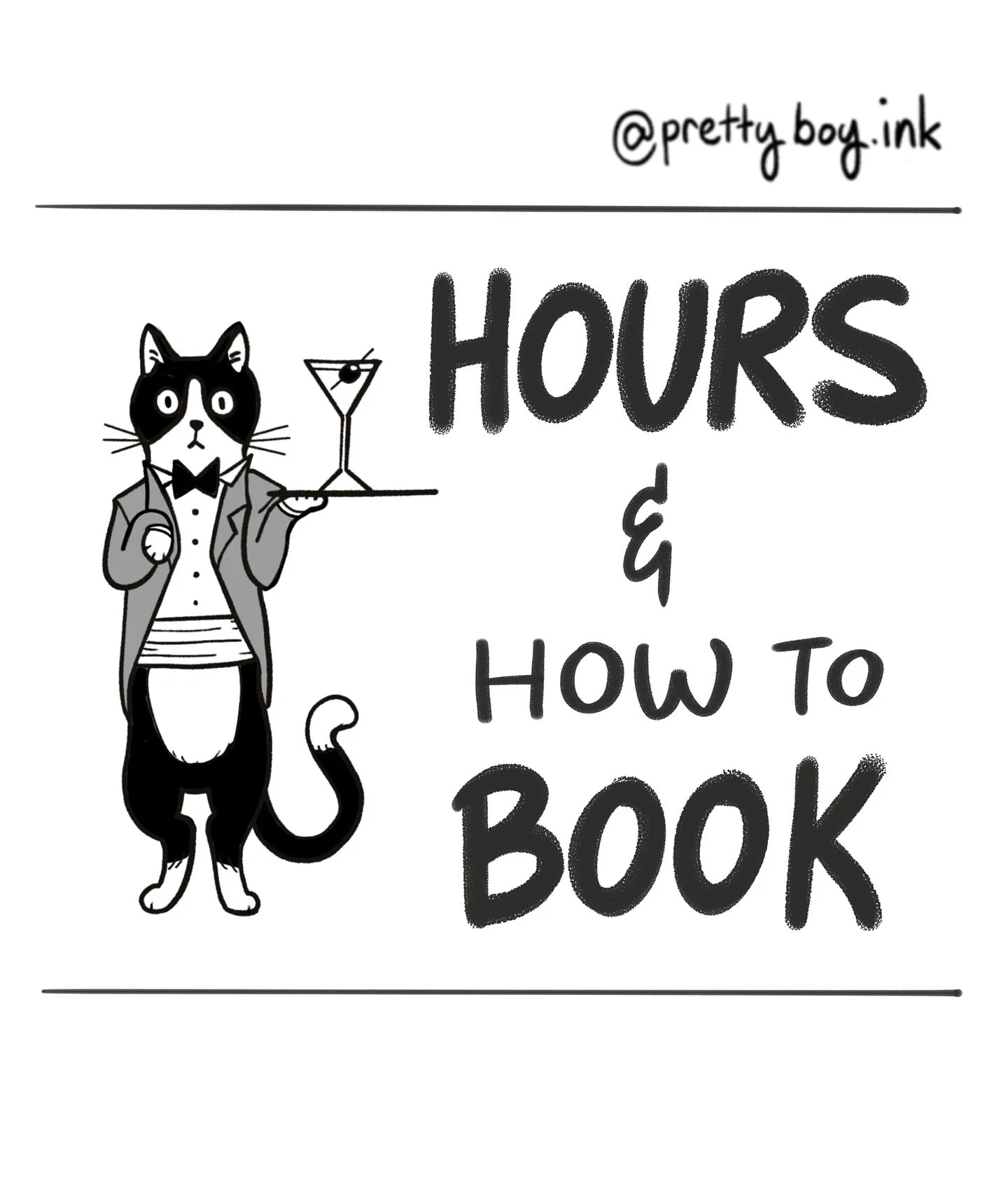 I have updated my hours and booking info! Please feel free to reach out with any questions ✨