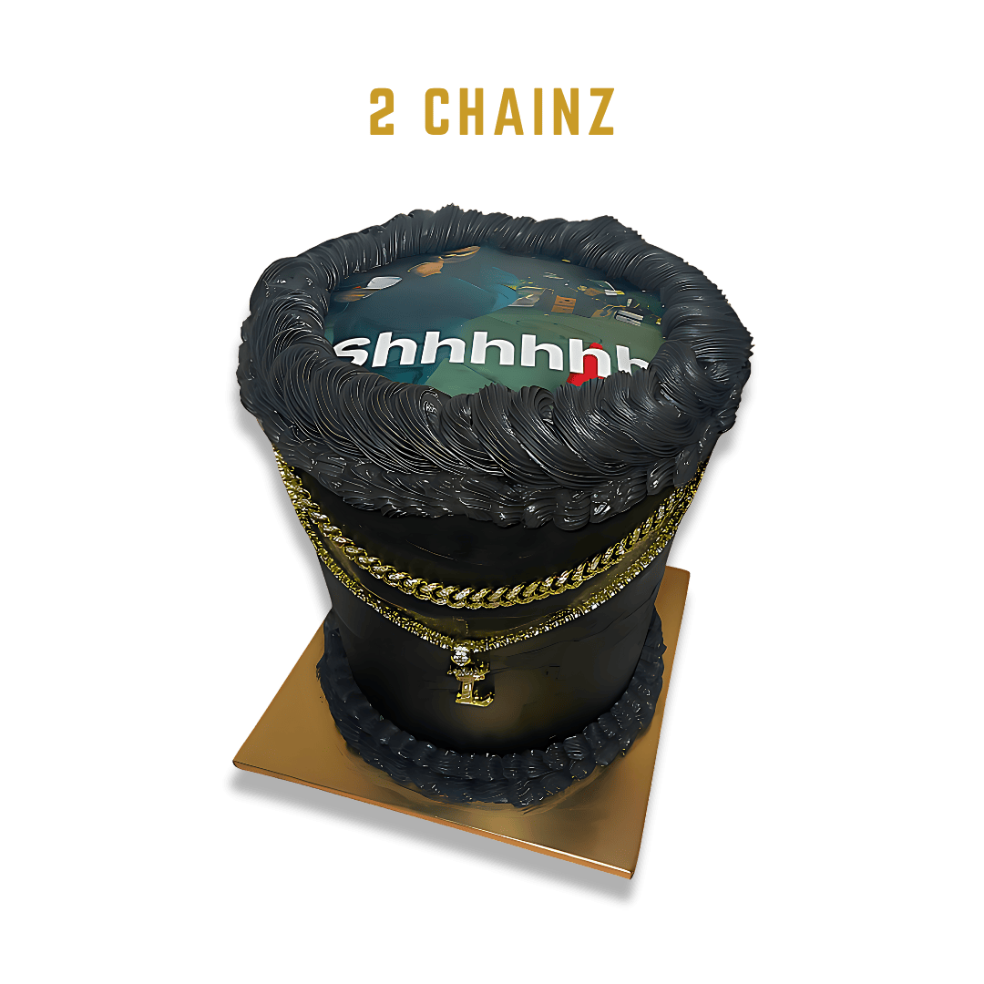 The cake stands tall and elegant, exuding a sense of luxury and sophistication. Intricately piped details in gold add a touch of opulence, while edible glitter dusts the surface, catching the light and making the cake sparkle. 