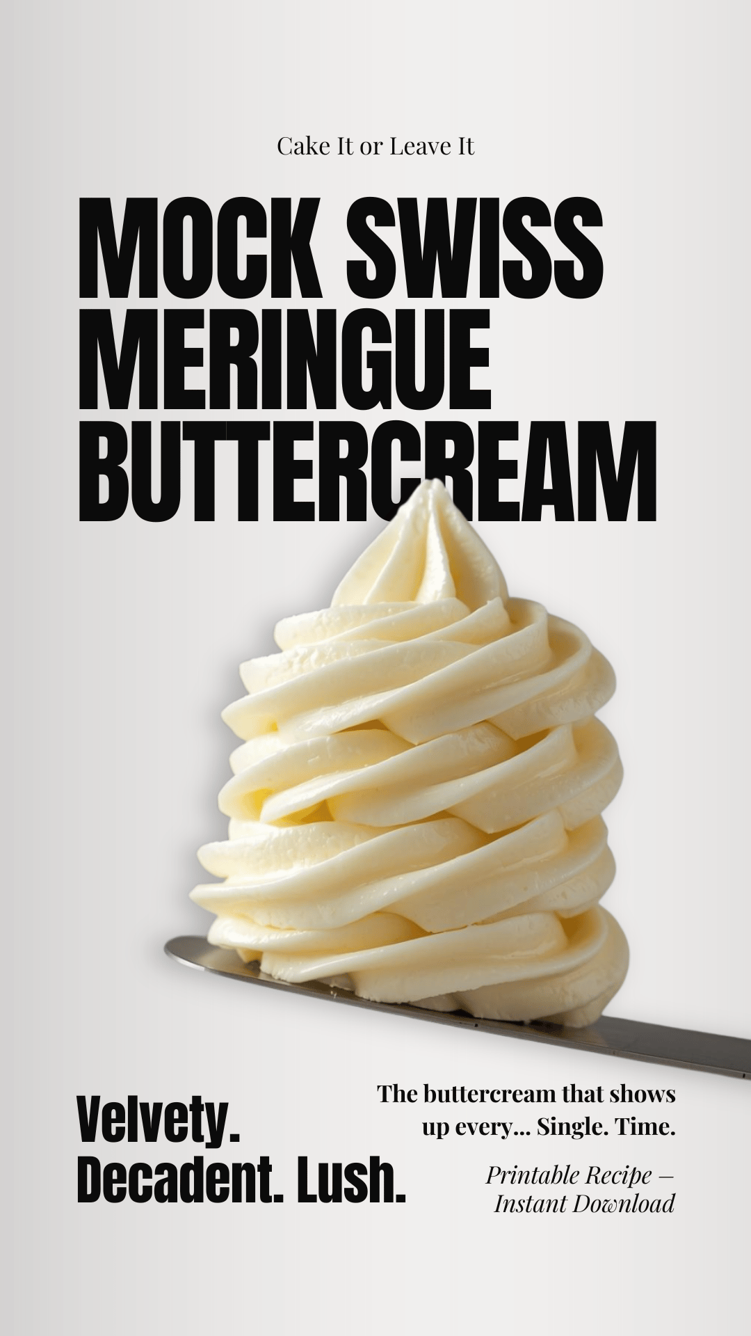 Mock Swiss Meringue Buttercream Recipe