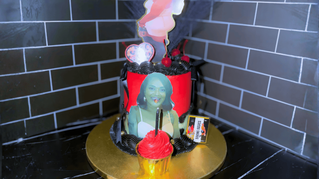 Viral Blow Cake Releases Edible Glitter