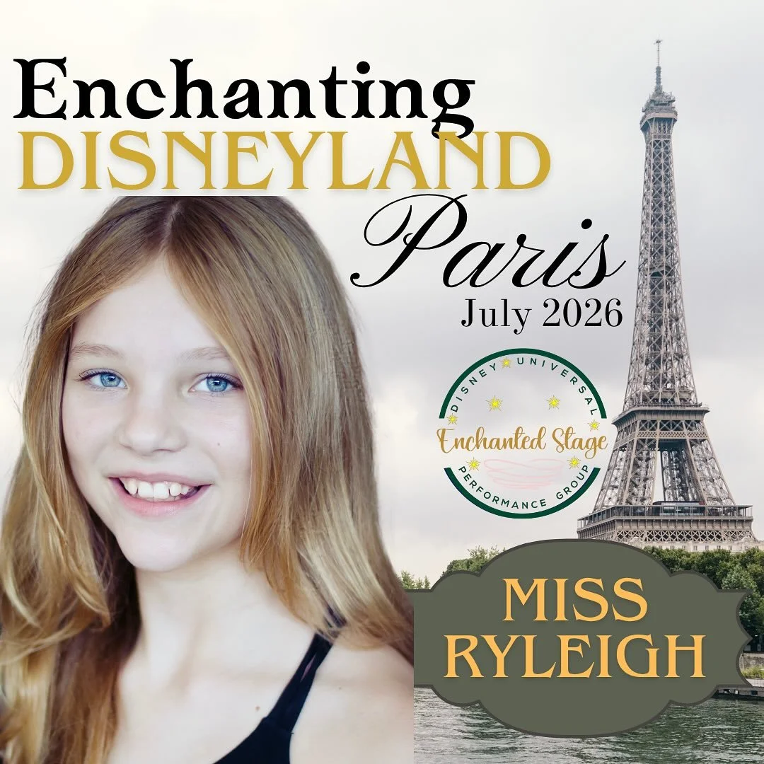 ✨We are bursting with pride and excitement to share some incredible news: Miss Ryleigh has been accepted to perform at Disneyland Paris in July 2026! 🇫🇷🏰🎉

💙Ryleigh has already graced the stages of Walt Disney World, Florida, and is currently sp