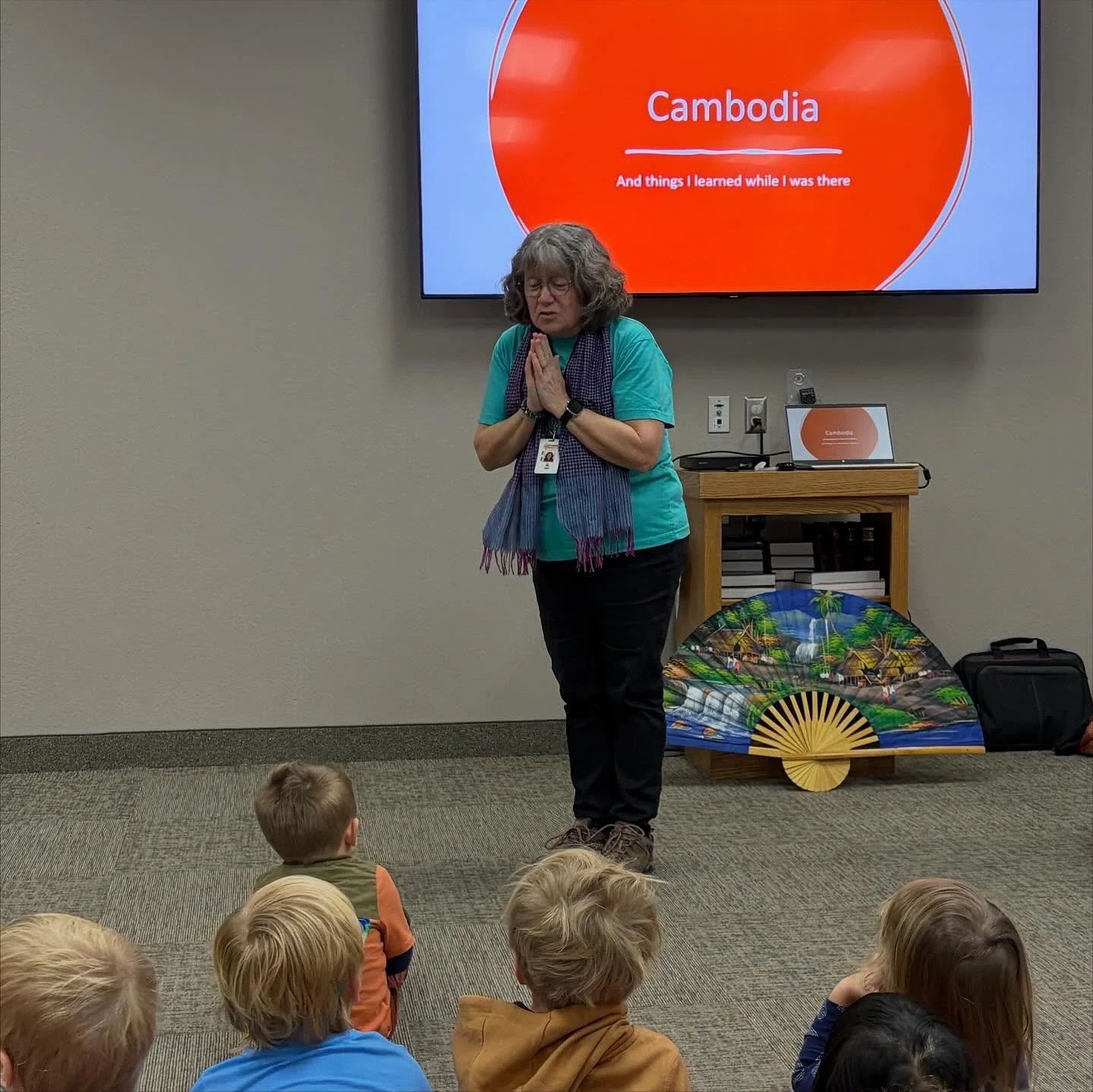 In today&rsquo;s Fields of Discovery presentations, Mrs. Traff shared about her recent trip to Cambodia (where we have several missions partners), highlighting the similarities and differences between students here as Kingdom Kids and those in Cambod