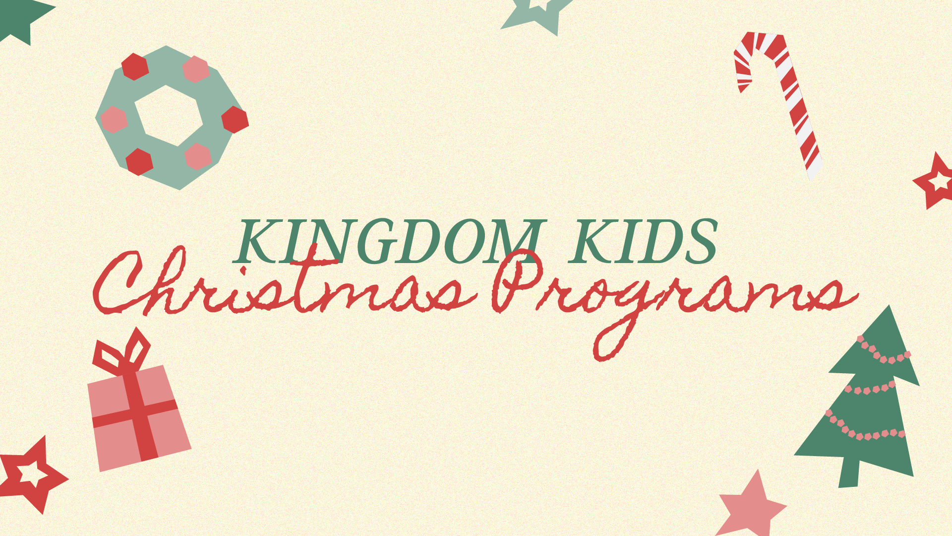 3s, 4s, &amp; 5s Christmas Programs