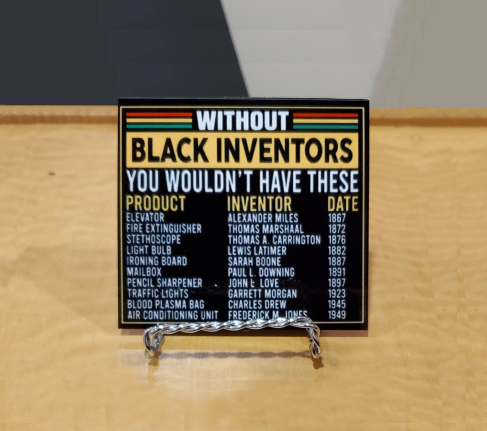 Black Inventors Mini-Plaque