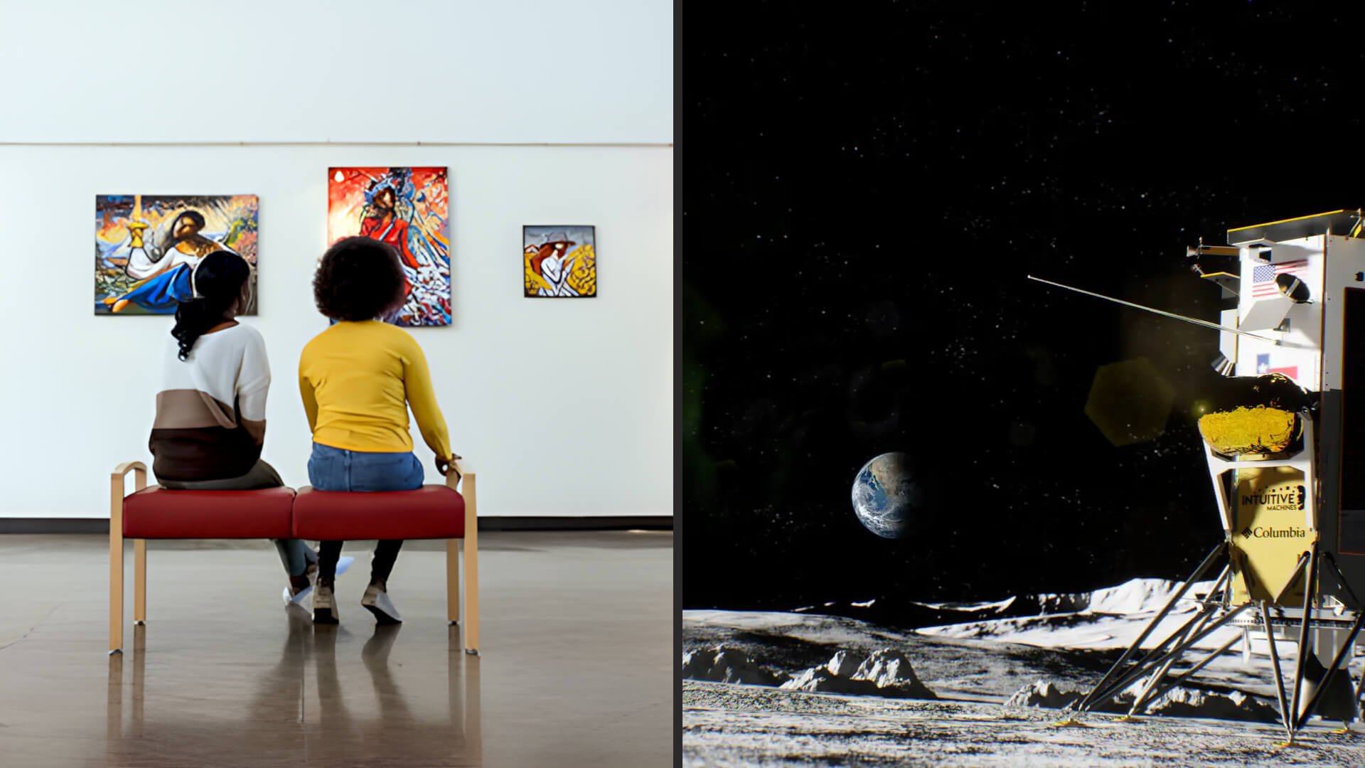Jeff Koons, the Moon, and the Delta.