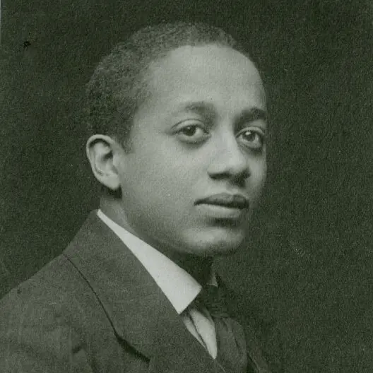 Portrait of philosopher Alain Locke, author of The New Negro and a leading intellectual figure of the Harlem Renaissance, circa 1920.